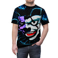 Why So Serious LA Joker Street Art All-Over Print Tee — Horror Joker Face Graphic T-Shirt