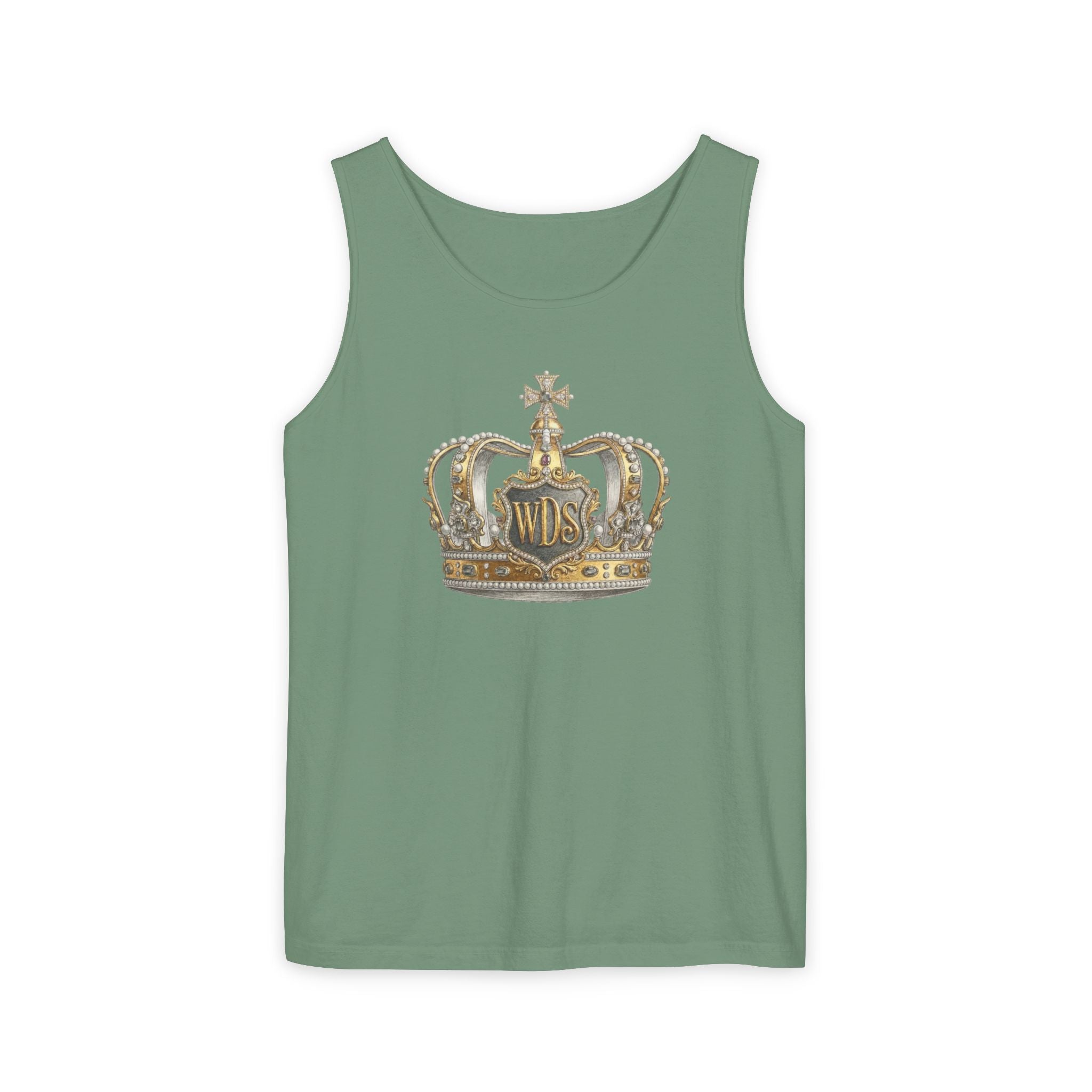 WDS King Gold Crown Tank Top — Regal Graphic Summer Tee