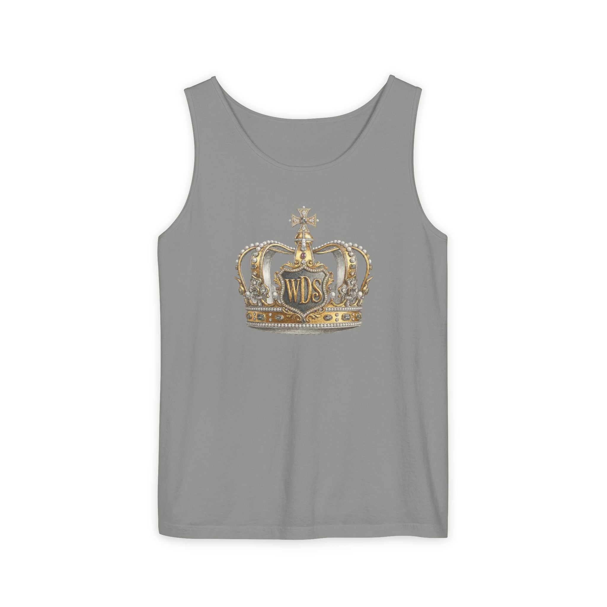 WDS King Gold Crown Tank Top — Regal Graphic Summer Tee