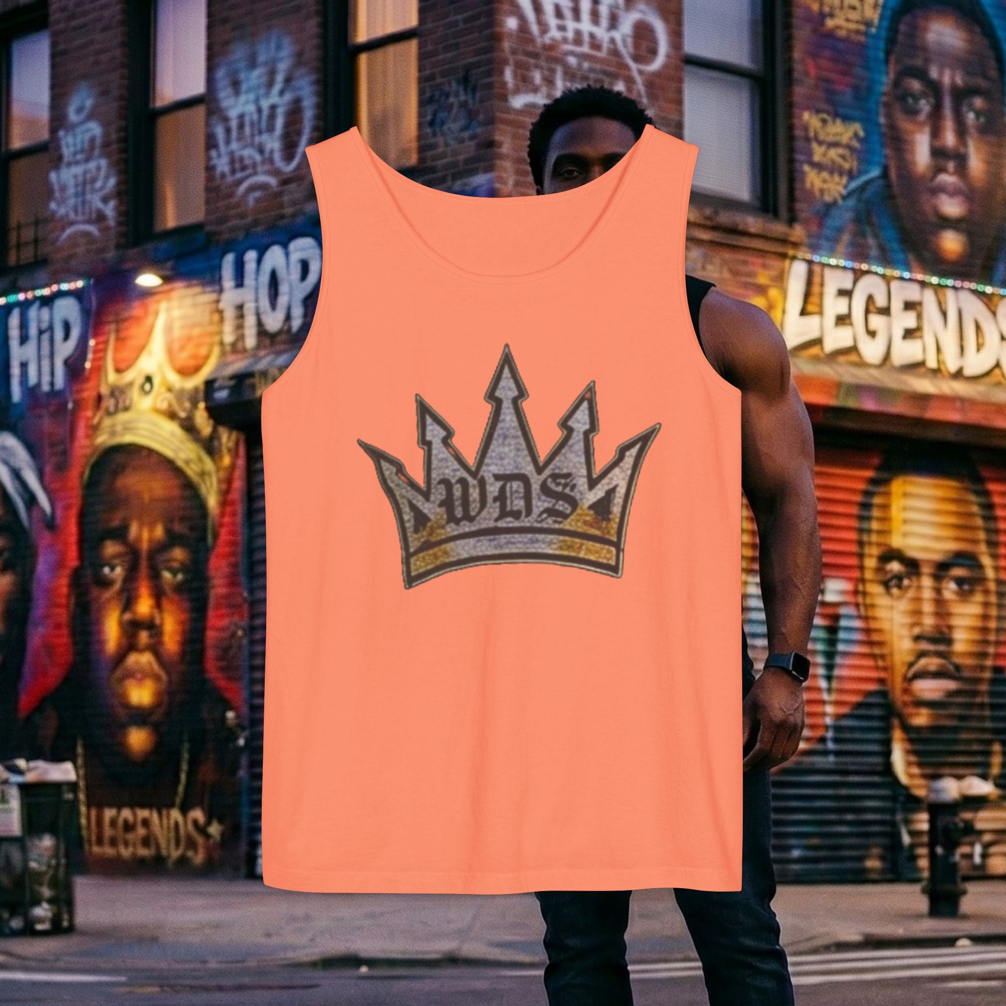 WDS King Gold Crown Tank Top — Regal Graphic Summer Tee