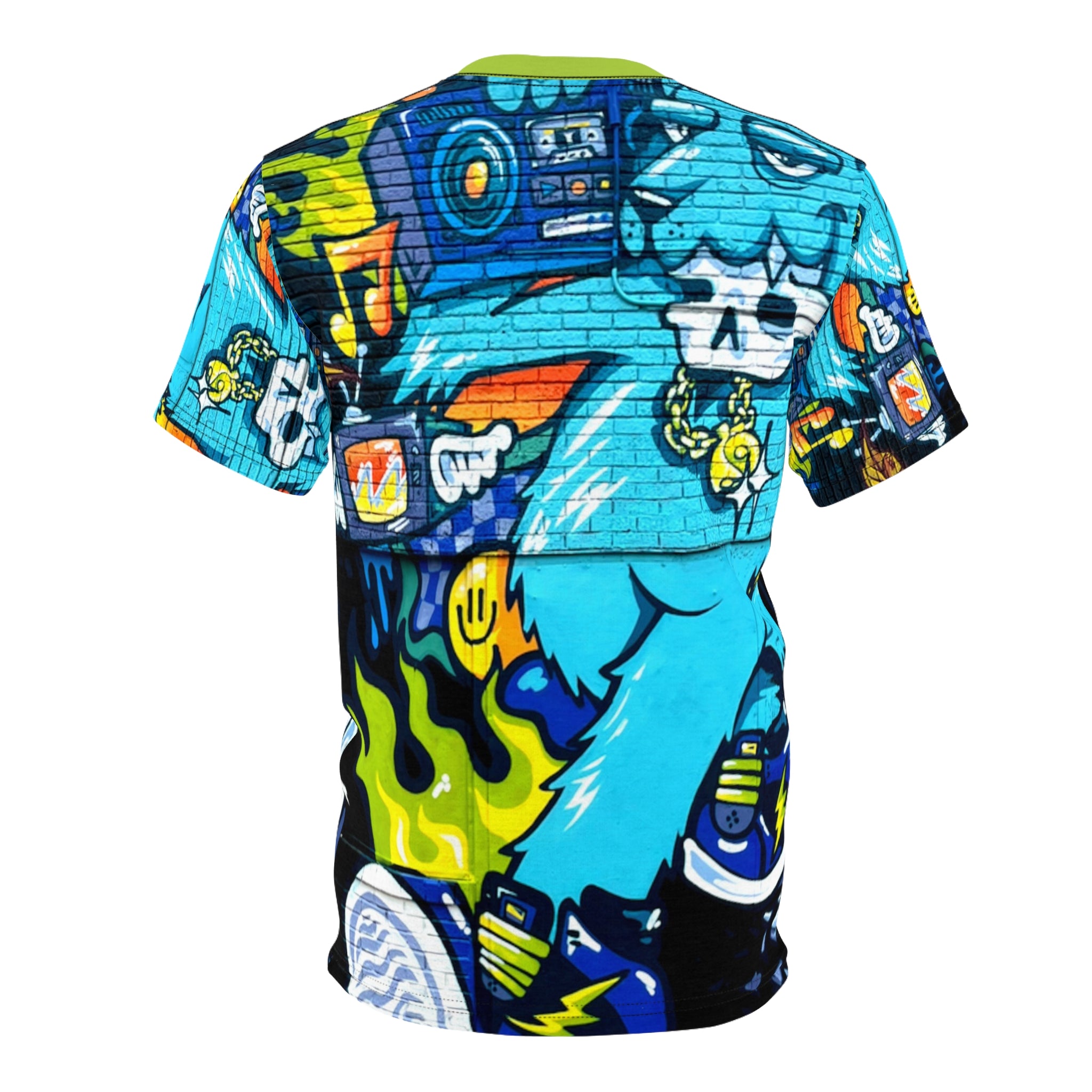 Rock On Graffiti Skate Monster Tee — All-Over Print Streetwear