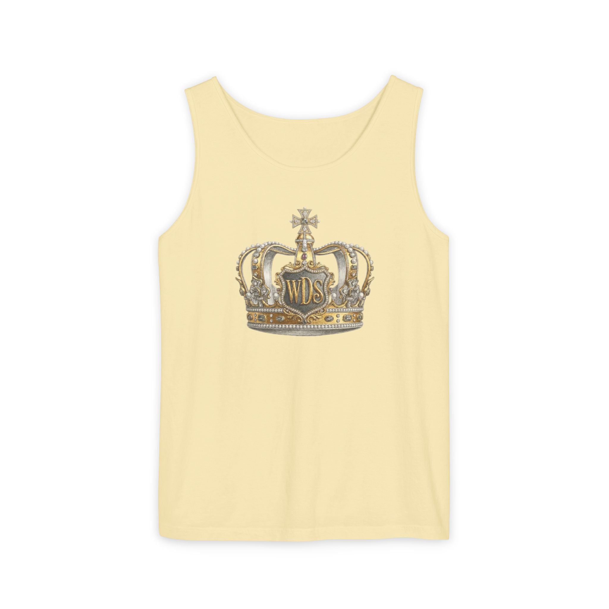 WDS King Gold Crown Tank Top — Regal Graphic Summer Tee