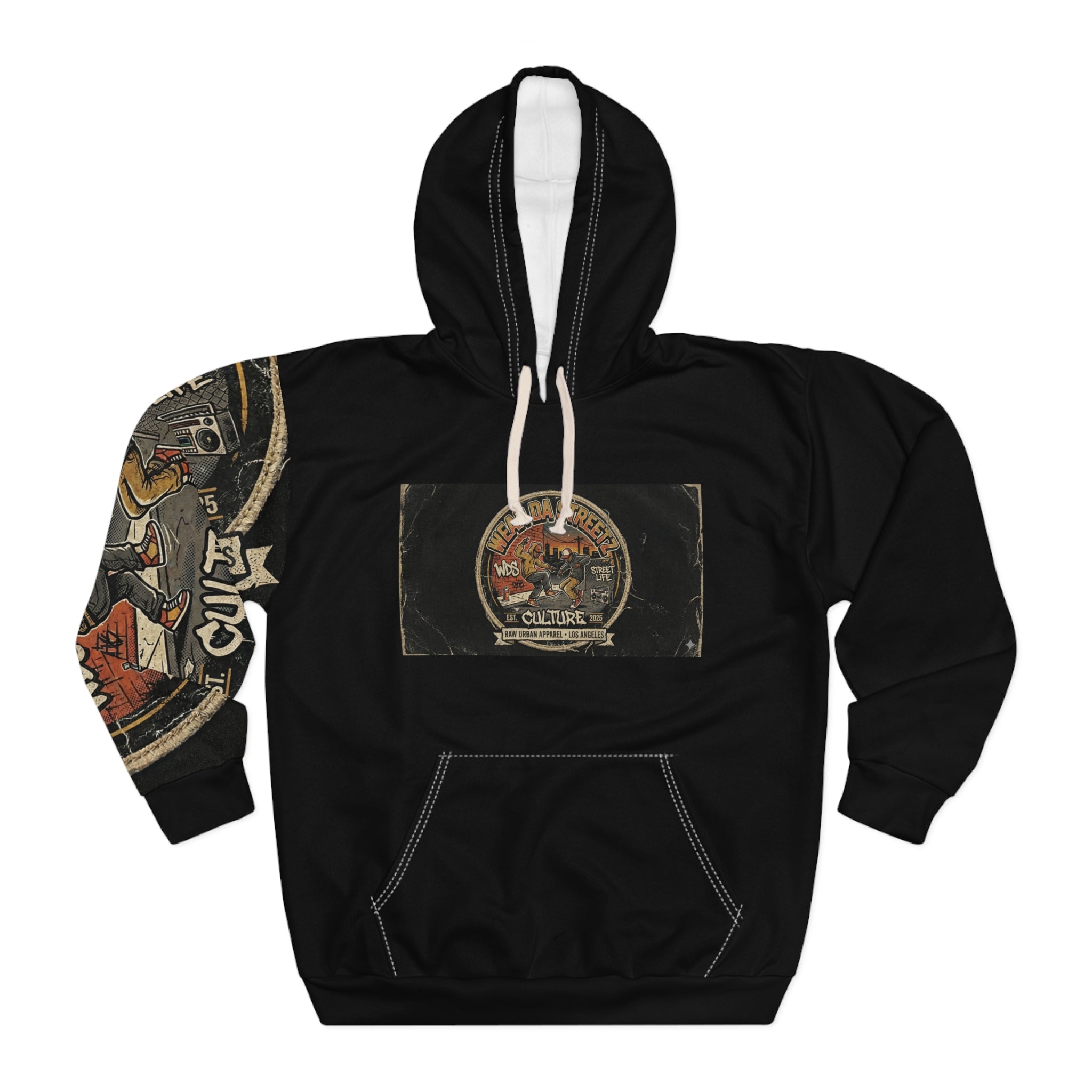 Wear Da Streetz Hip-Hop Culture Graphic Hoodie — 'Wear Da Streetz' Retro Logo Pullover