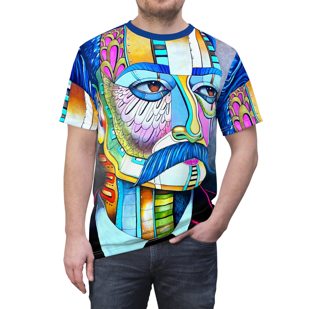 Wear Da Streetz Johnny Depp Las Vegas Street Art-Print all over Tee