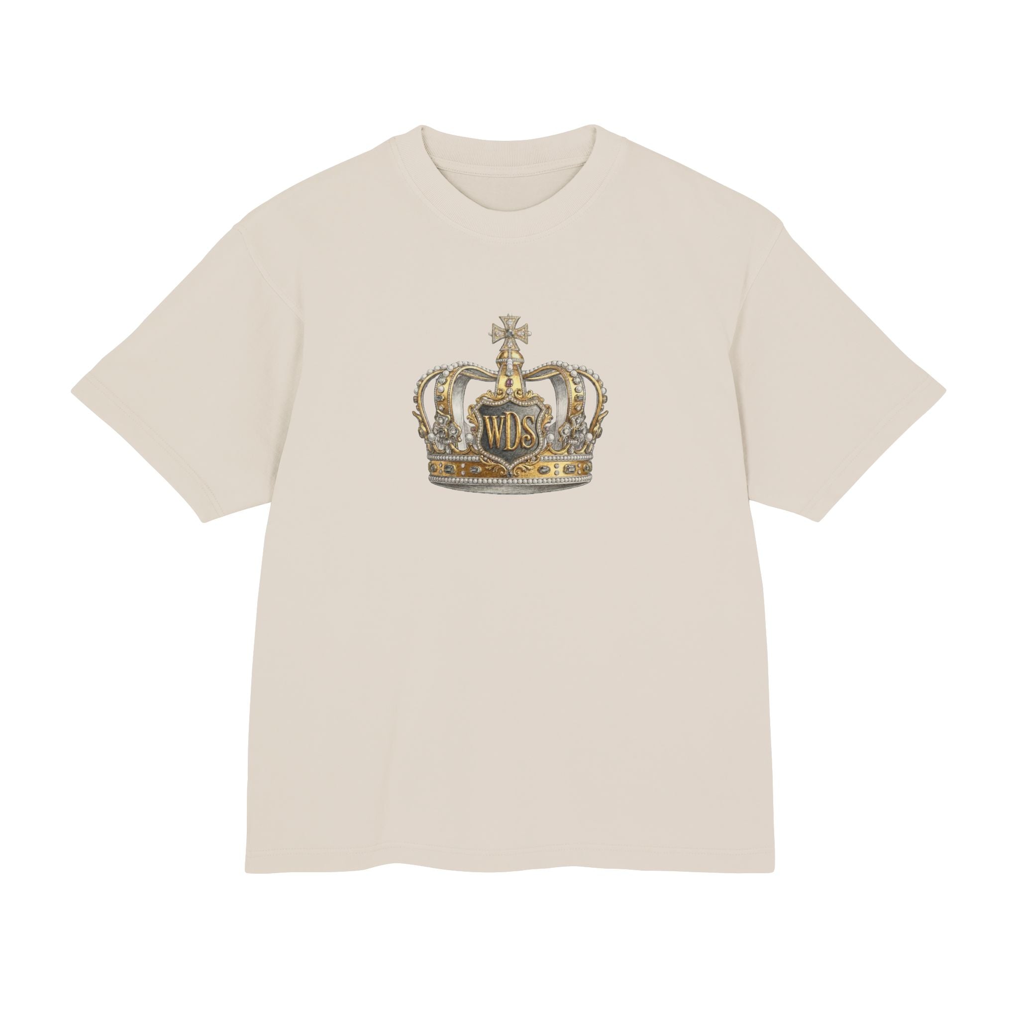 WDS King Crown Hip Hop Urban Tee-Crowned Vintage Gold Graphic Tee