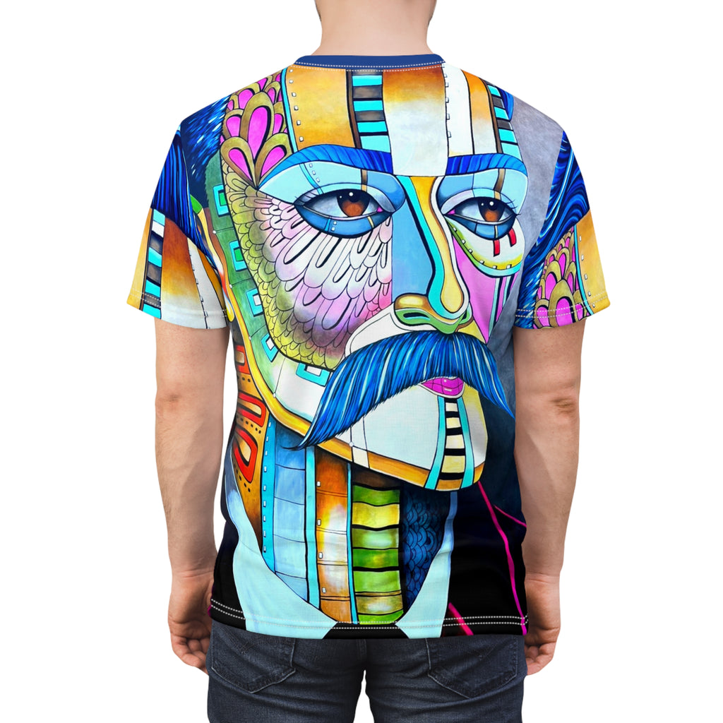 Wear Da Streetz Johnny Depp Las Vegas Street Art-Print all over Tee