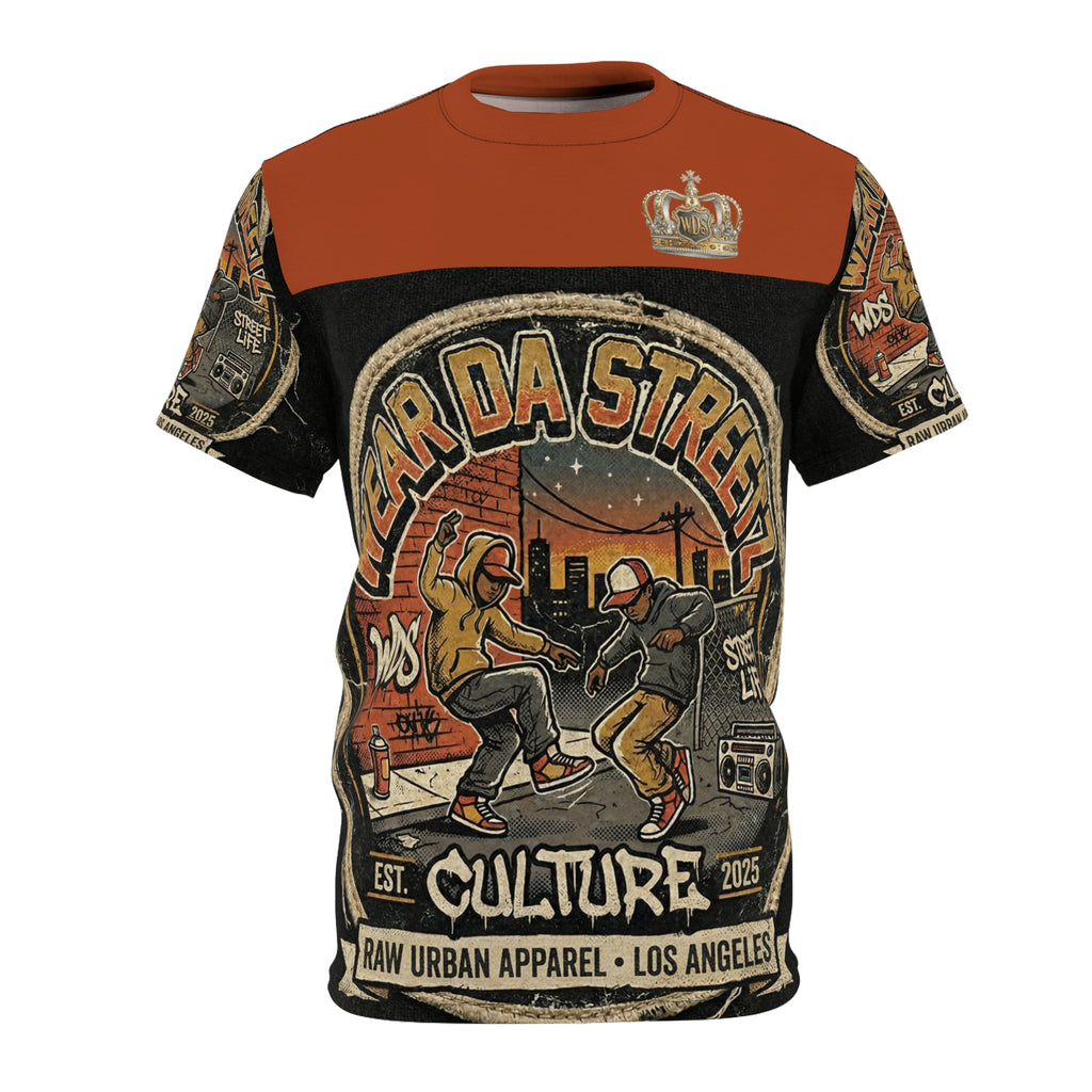 Wear Da Streetz  Hip Hop  Culture Tee — Breakdance Retro Urban Graphic Shirt
