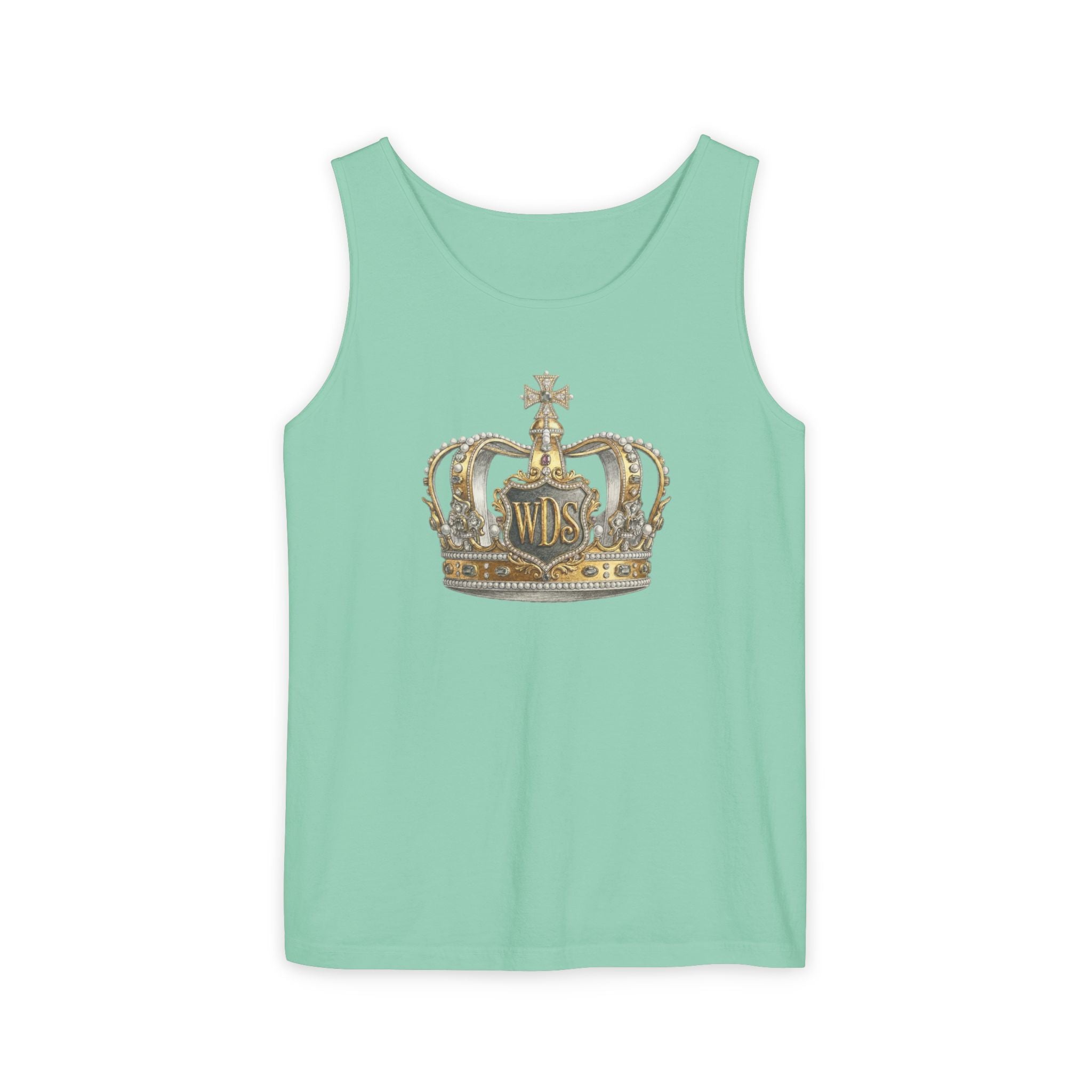 WDS King Gold Crown Tank Top — Regal Graphic Summer Tee