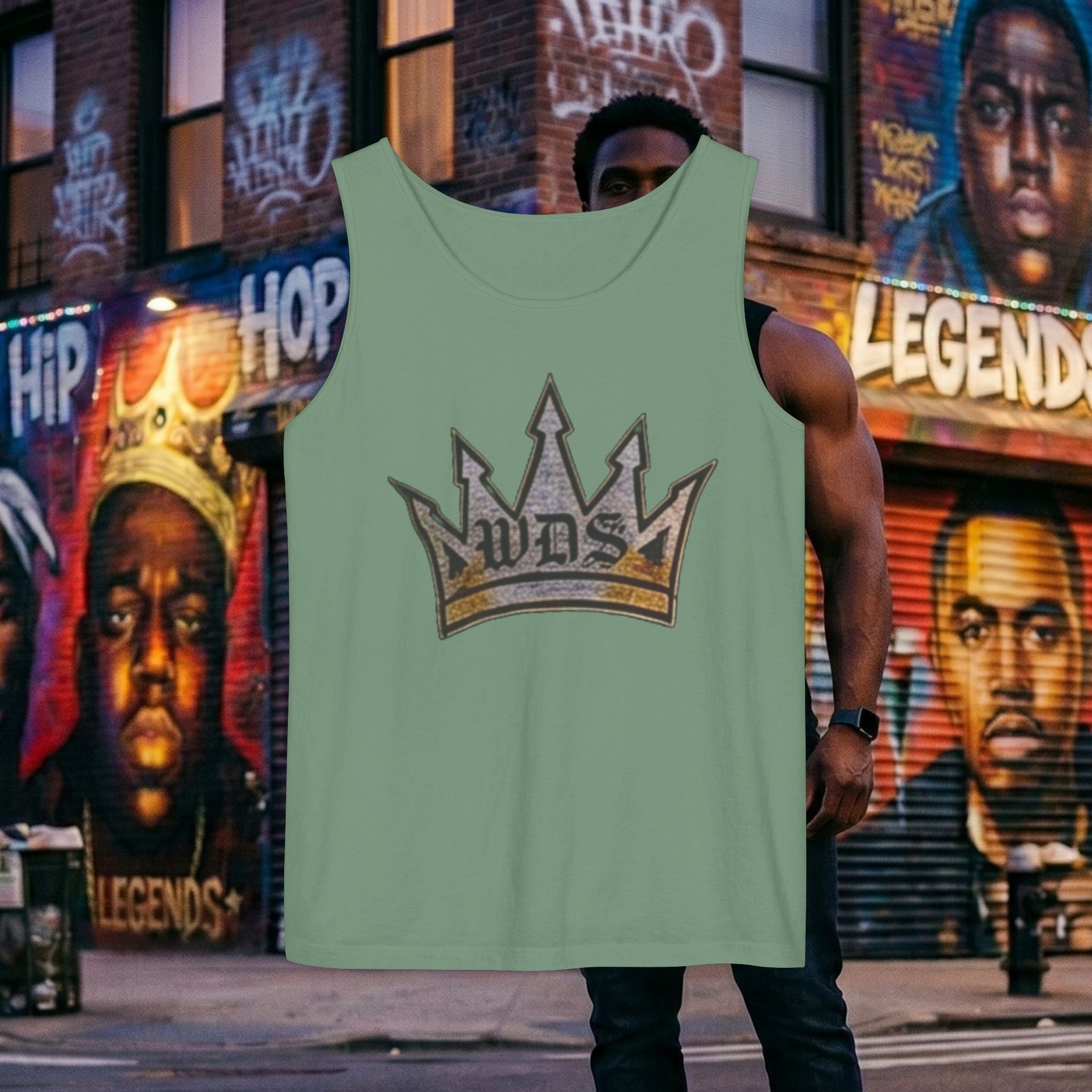 WDS King Gold Crown Tank Top — Regal Graphic Summer Tee