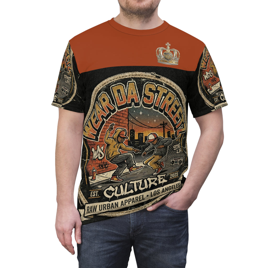 Wear Da Streetz  Hip Hop  Culture Tee — Breakdance Retro Urban Graphic Shirt
