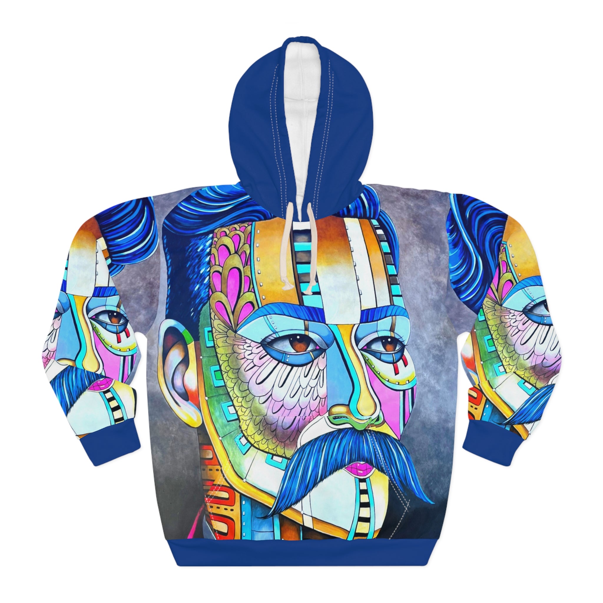 Johnny Depp Abstract Las Vegas Street Art Hoodie – Vibrant All-Over-Print Pullover