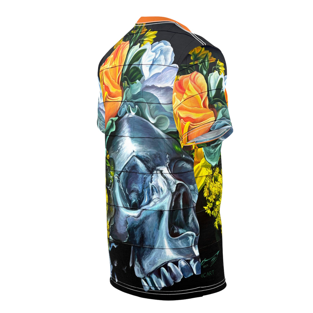 Botanical Bone OKC Street Art-Unisex Cut & Sew Tee
