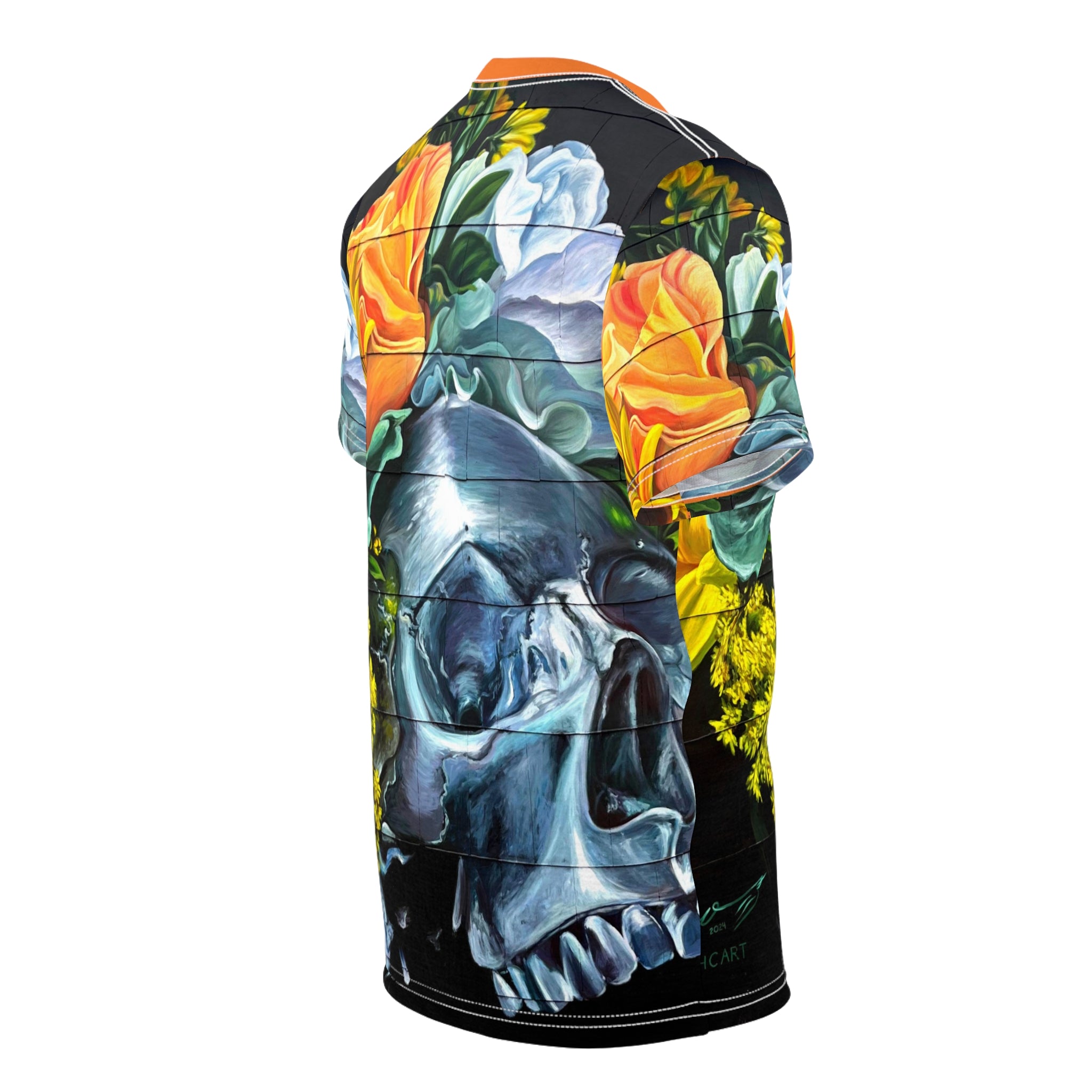 Botanical Bone OKC Street Art-Unisex Cut & Sew Tee