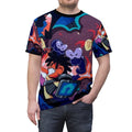 Griff Skateboard Gamer Cartoon All-Over Print Tee — Colorful Anime Arcade Design