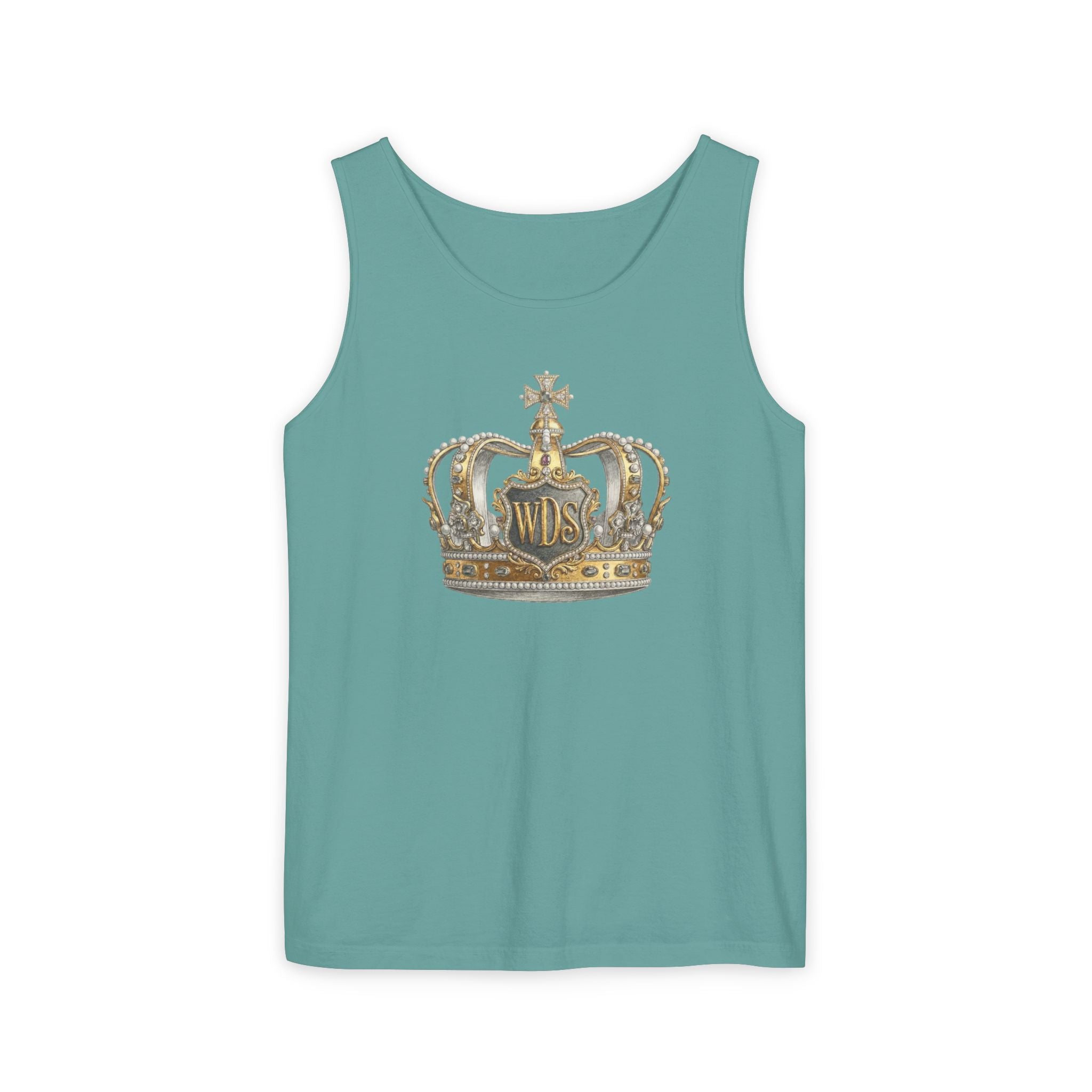 WDS King Gold Crown Tank Top — Regal Graphic Summer Tee