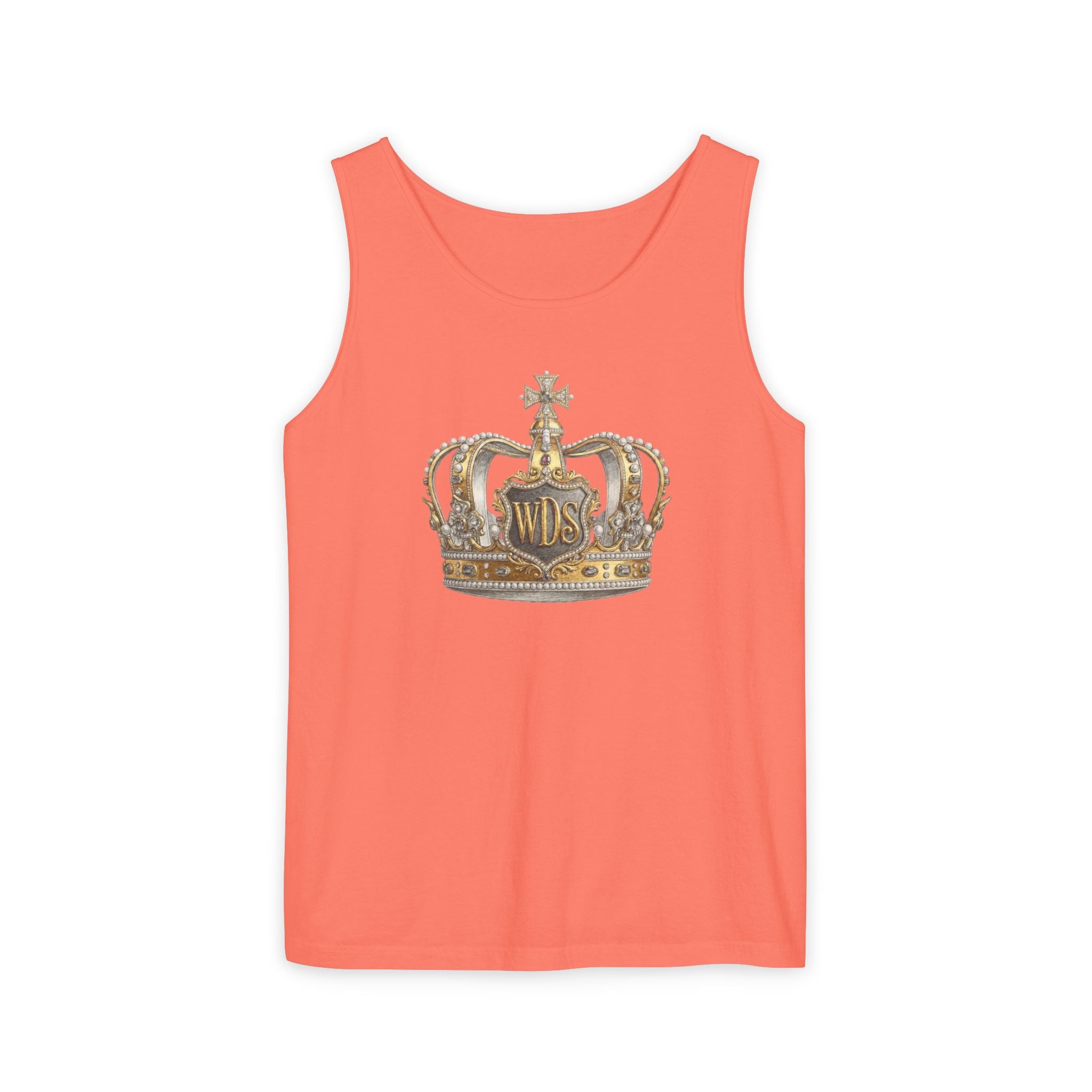 WDS King Gold Crown Tank Top — Regal Graphic Summer Tee