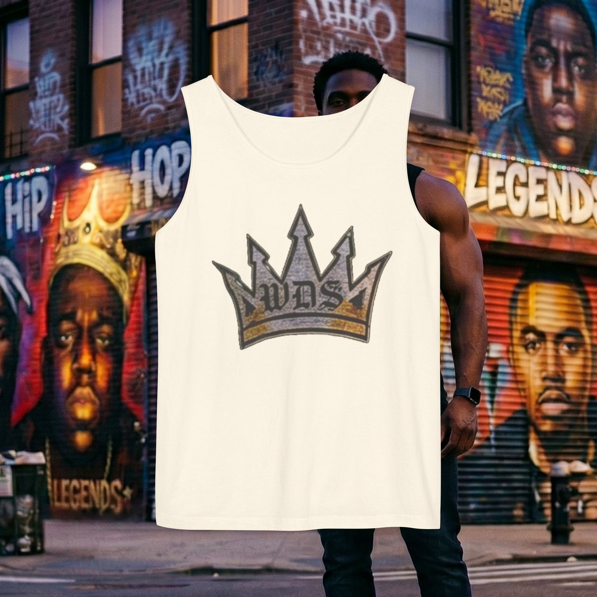 WDS King Gold Crown Tank Top — Regal Graphic Summer Tee