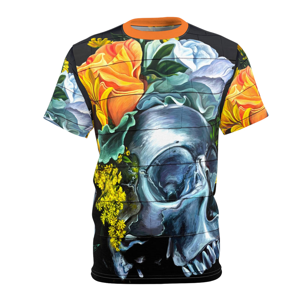 Botanical Bone OKC Street Art-Unisex Cut & Sew Tee