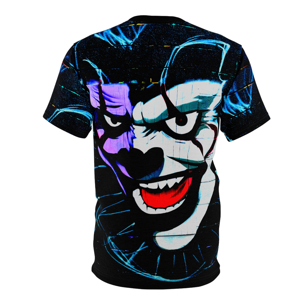 Why So Serious LA Joker Street Art All-Over Print Tee — Horror Joker Face Graphic T-Shirt