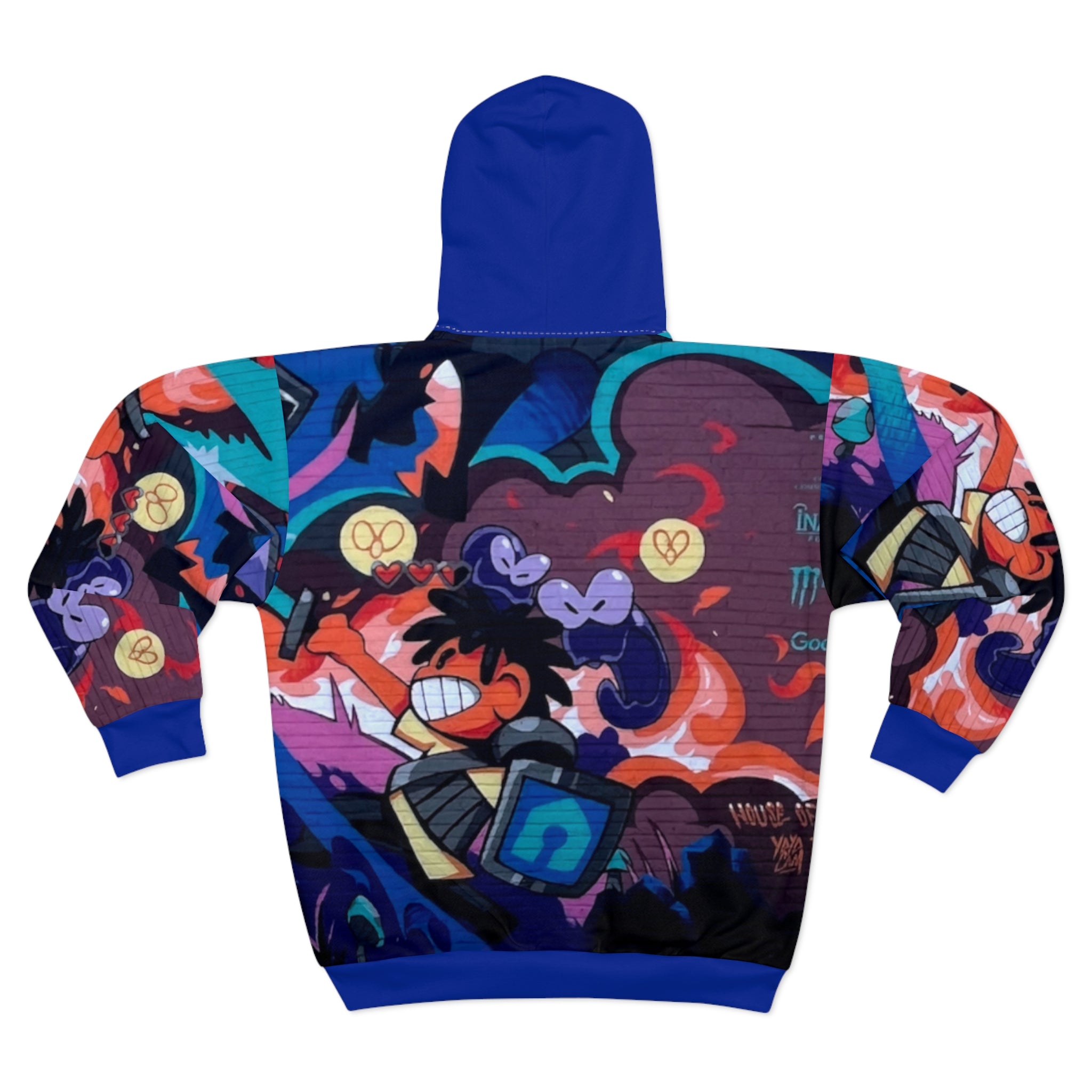Griff Skateboarder LA Street Art  Zip Hoodie