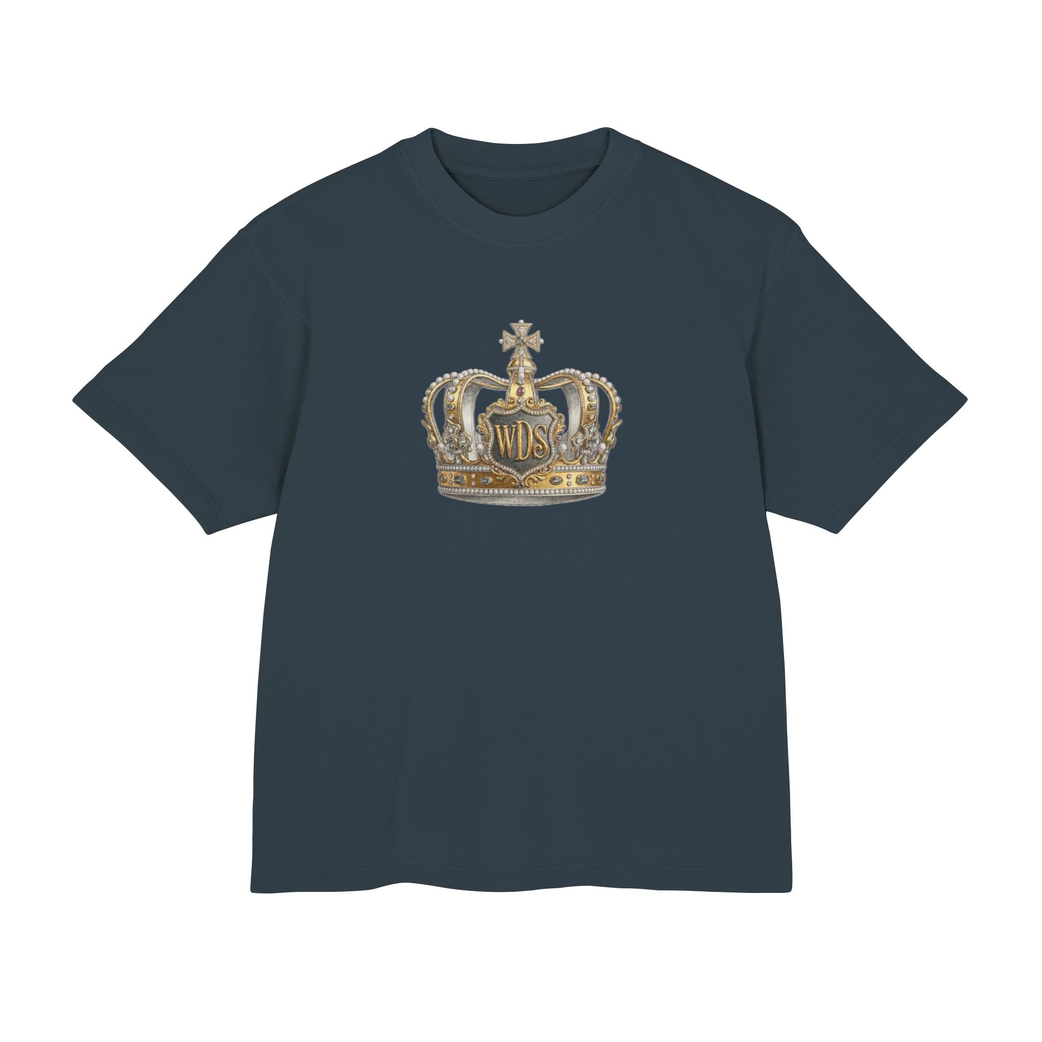 WDS King Crown Hip Hop Urban Tee-Crowned Vintage Gold Graphic Tee