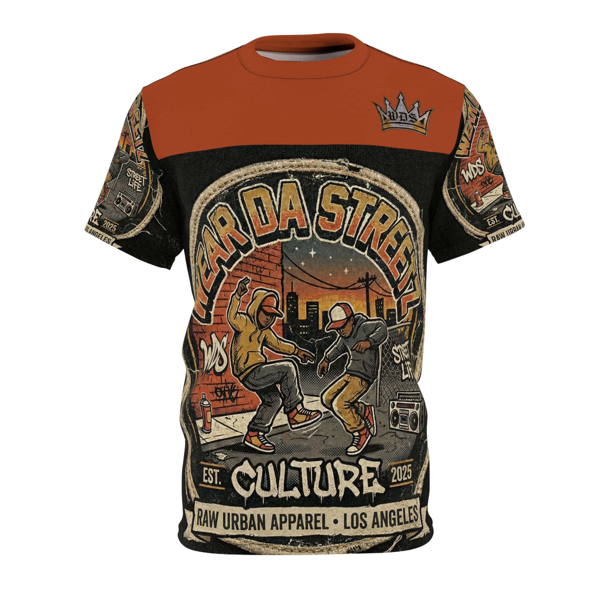 Wear Da Streetz Street Dance Culture Tee — Breakdance Retro Urban Graphic Shirt