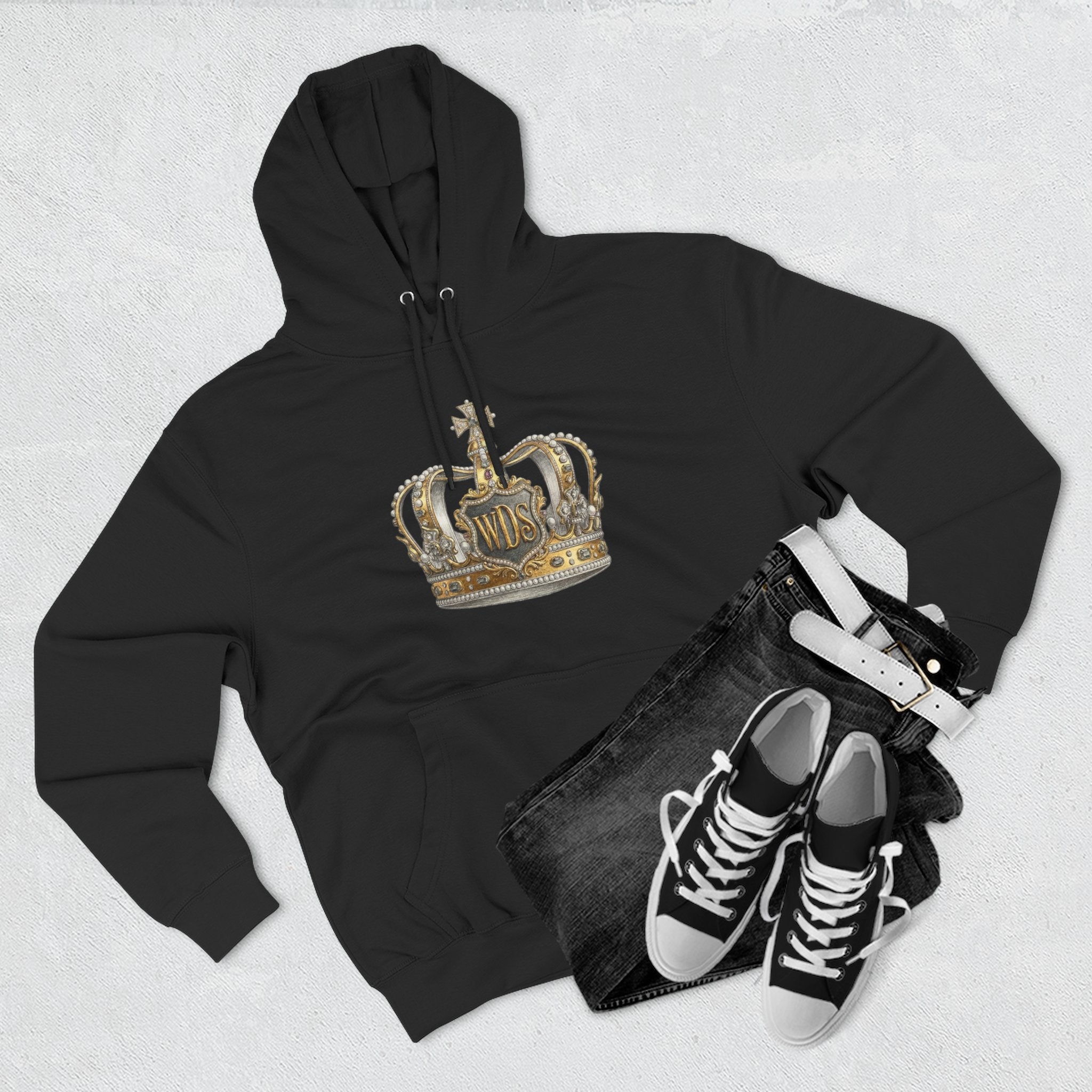 WDS King Crown Three-Panel Fleece Hoodie