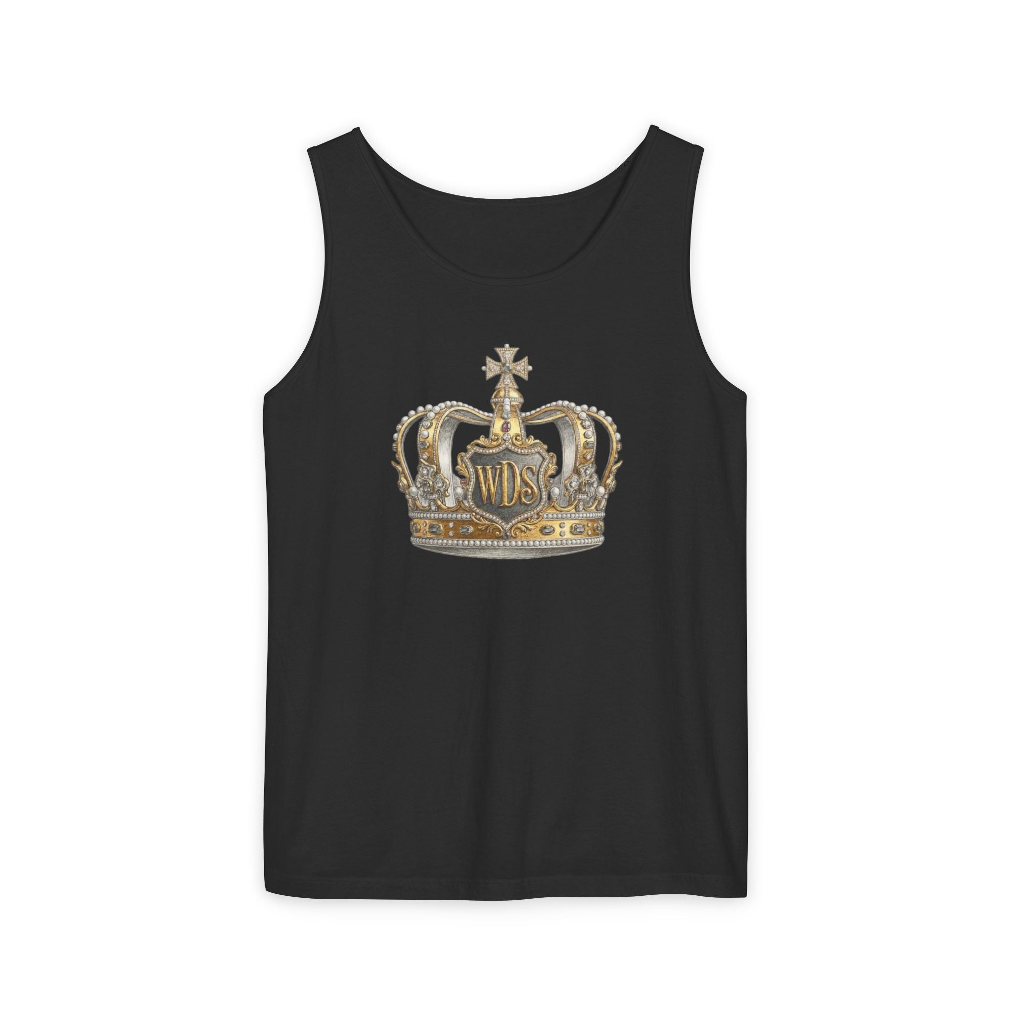 WDS King Gold Crown Tank Top — Regal Graphic Summer Tee