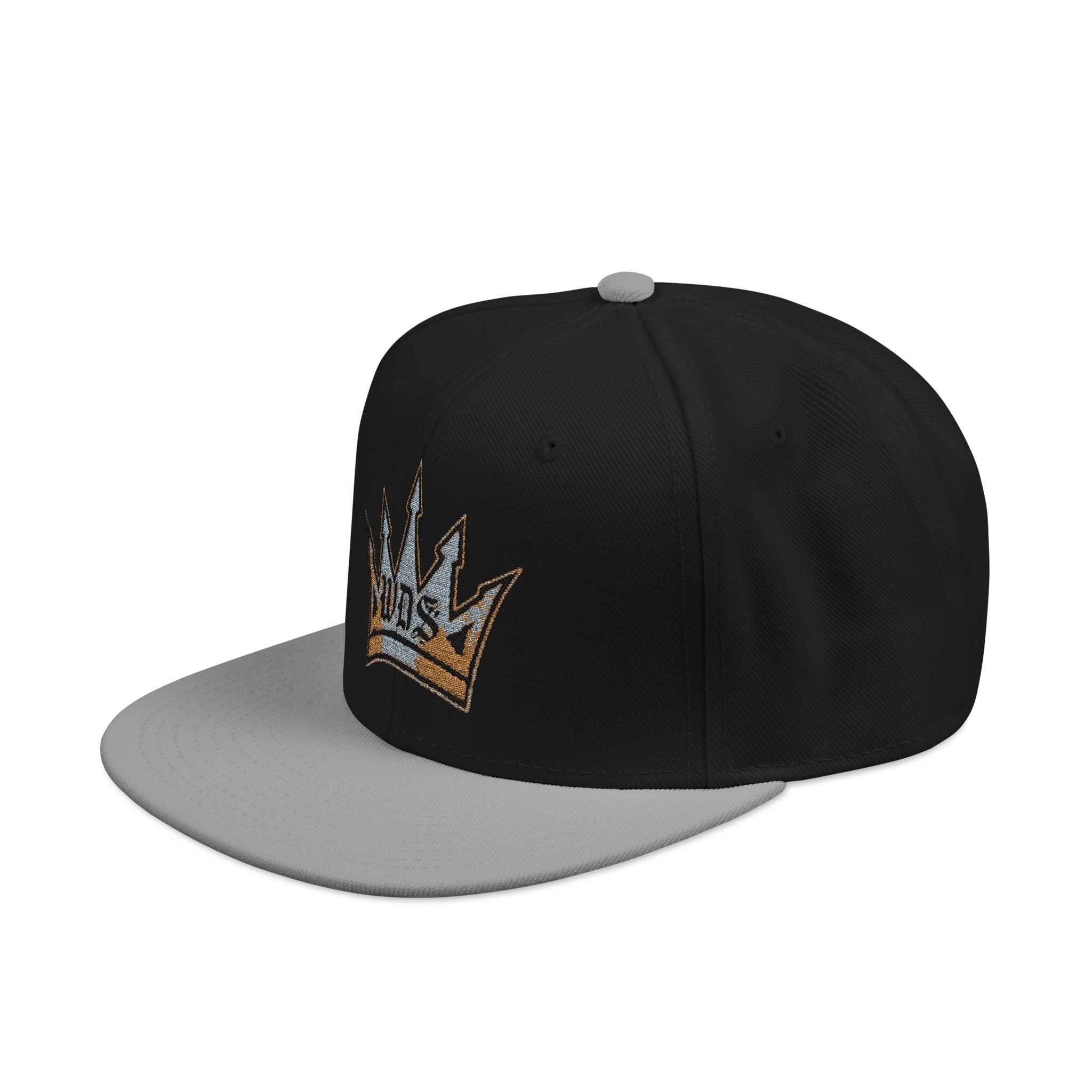 WDS King Crown Snapback Hat — Embroidered Gold Crown Cap
