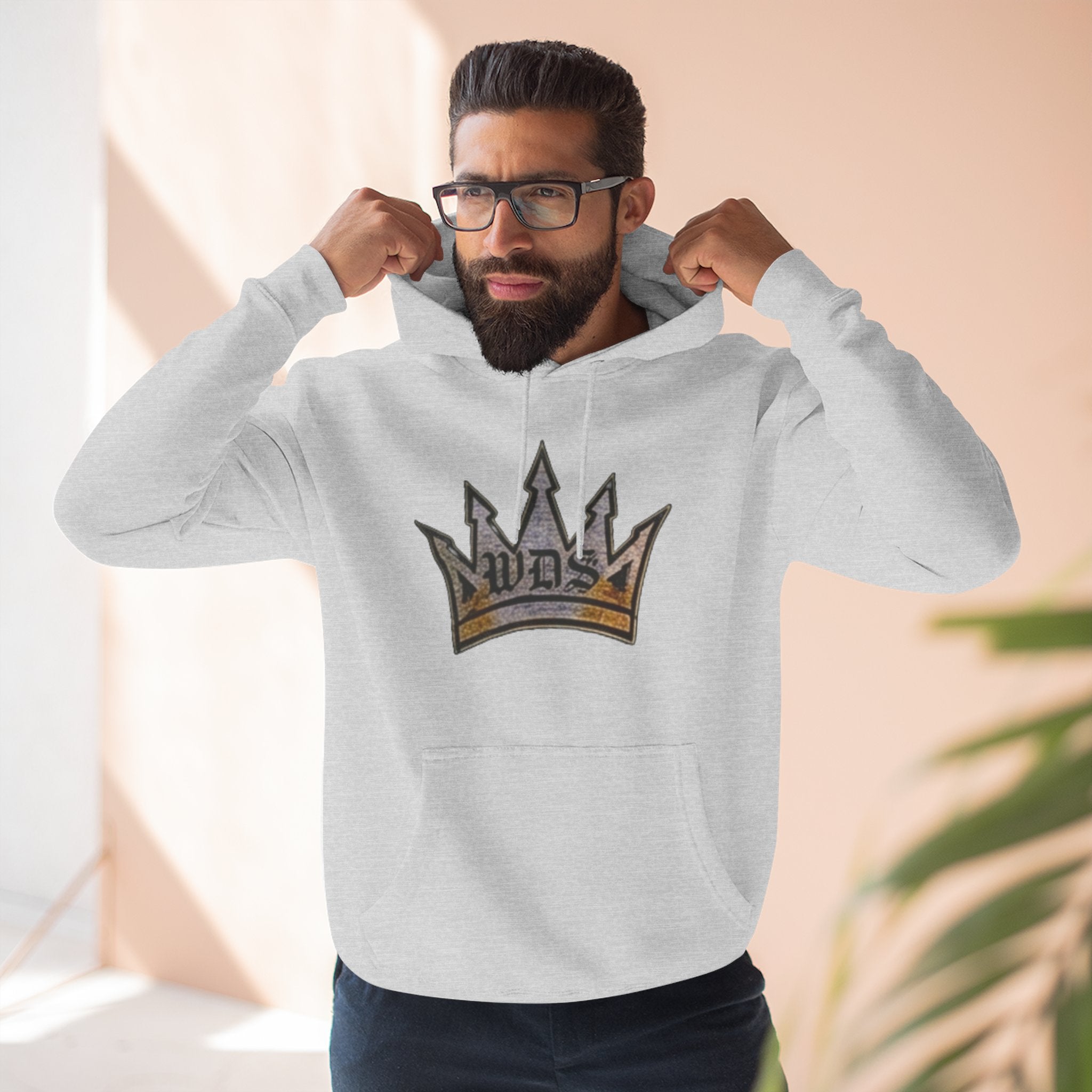 WDS King Crown Three-Panel Fleece Hoodie
