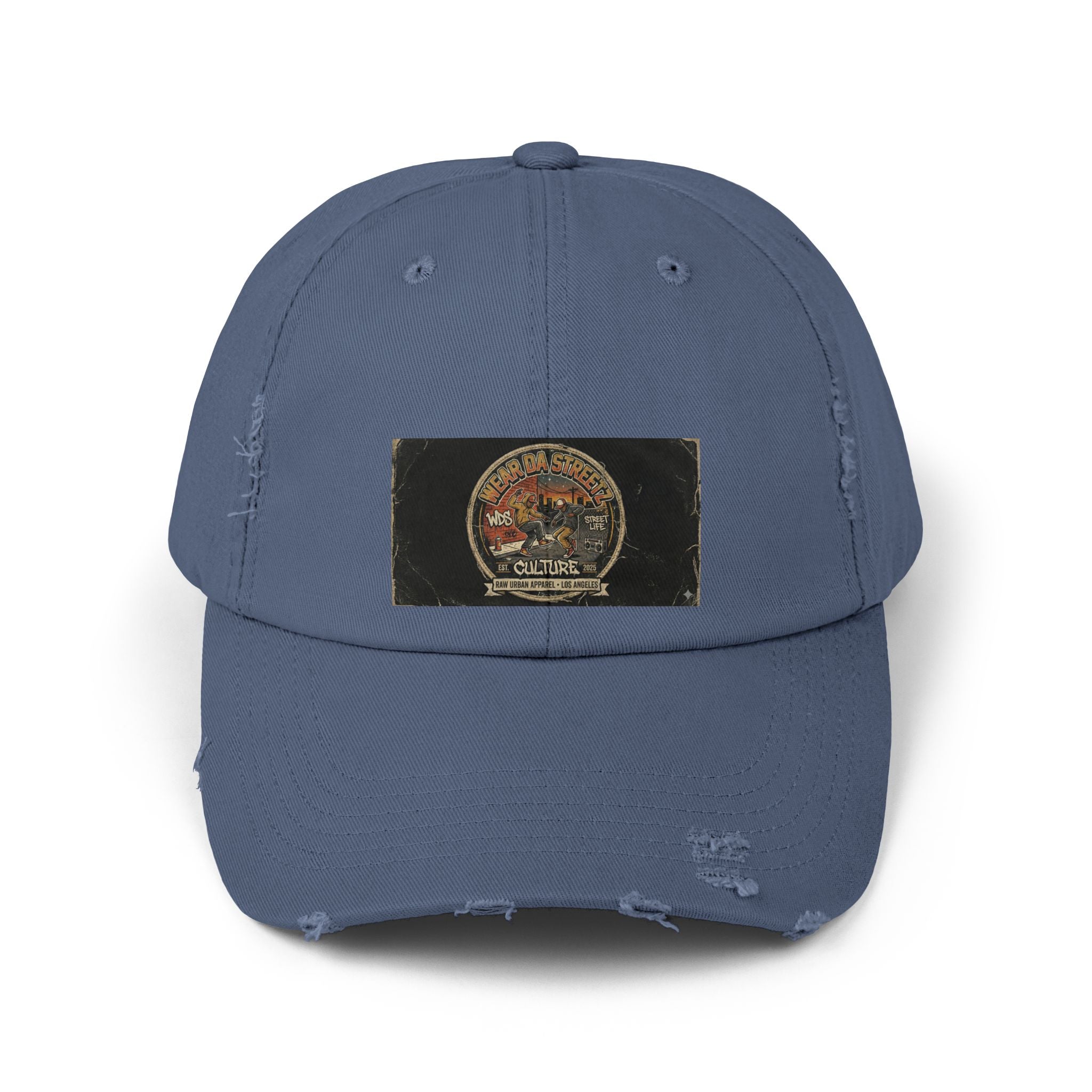 WDS Distressed Vintage Patch Cap — Retro Hip Hop
