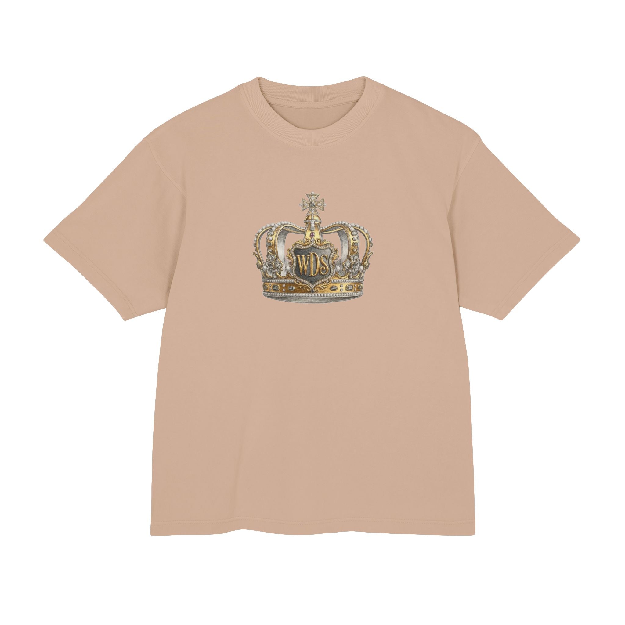 WDS King Crown Hip Hop Urban Tee-Crowned Vintage Gold Graphic Tee