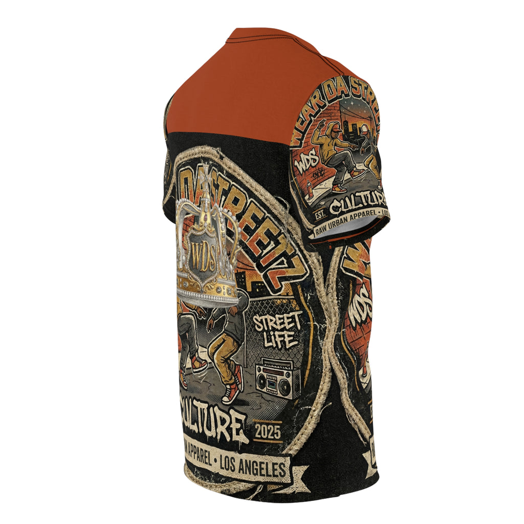 Wear Da Streetz  Hip Hop  Culture Tee — Breakdance Retro Urban Graphic Shirt