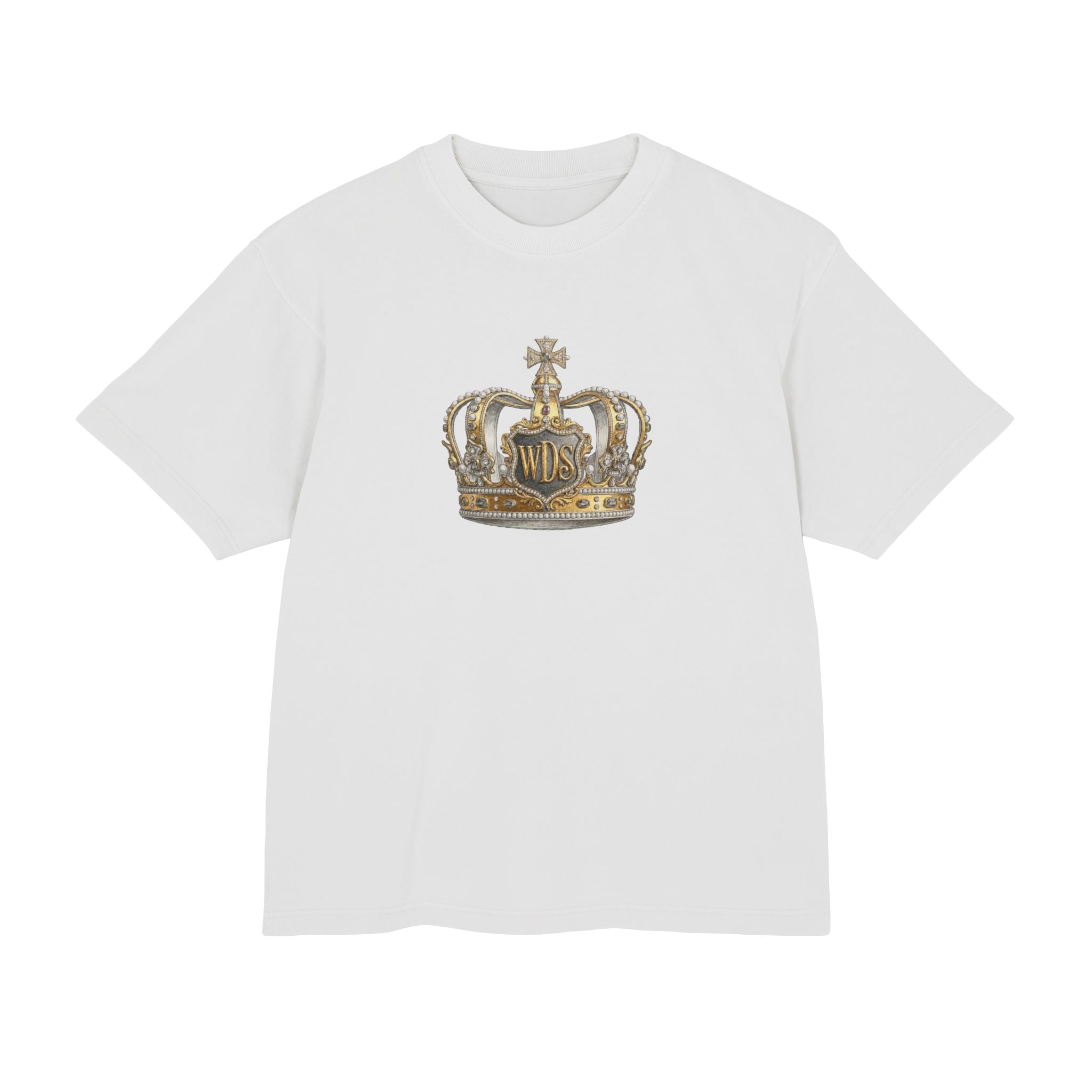 WDS King Crown Hip Hop Urban Tee-Crowned Vintage Gold Graphic Tee
