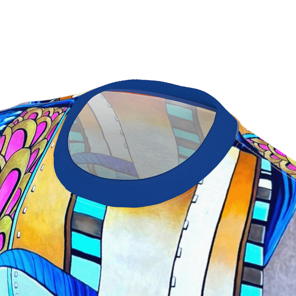 Wear Da Streetz Johnny Depp Las Vegas Street Art-Print all over Tee