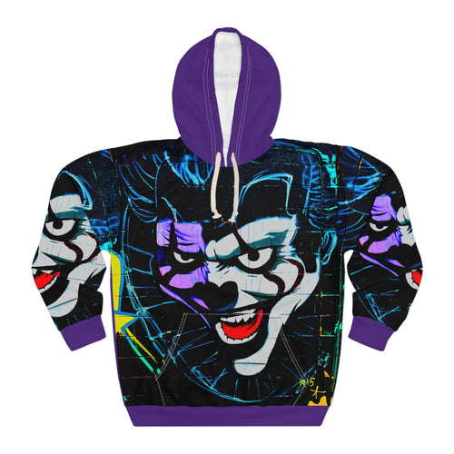 Why So Serious LA Street Art Joker Graffiti Hoodie - All-Over Print Streetwear Pullover