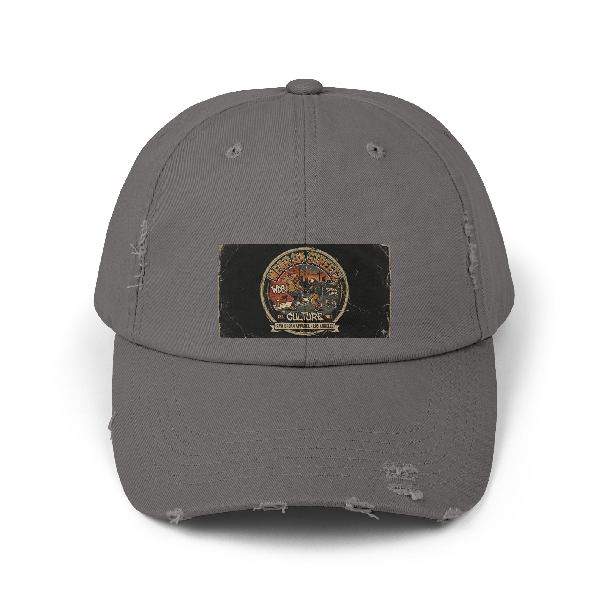 WDS Distressed Vintage Patch Cap — Retro Hip Hop