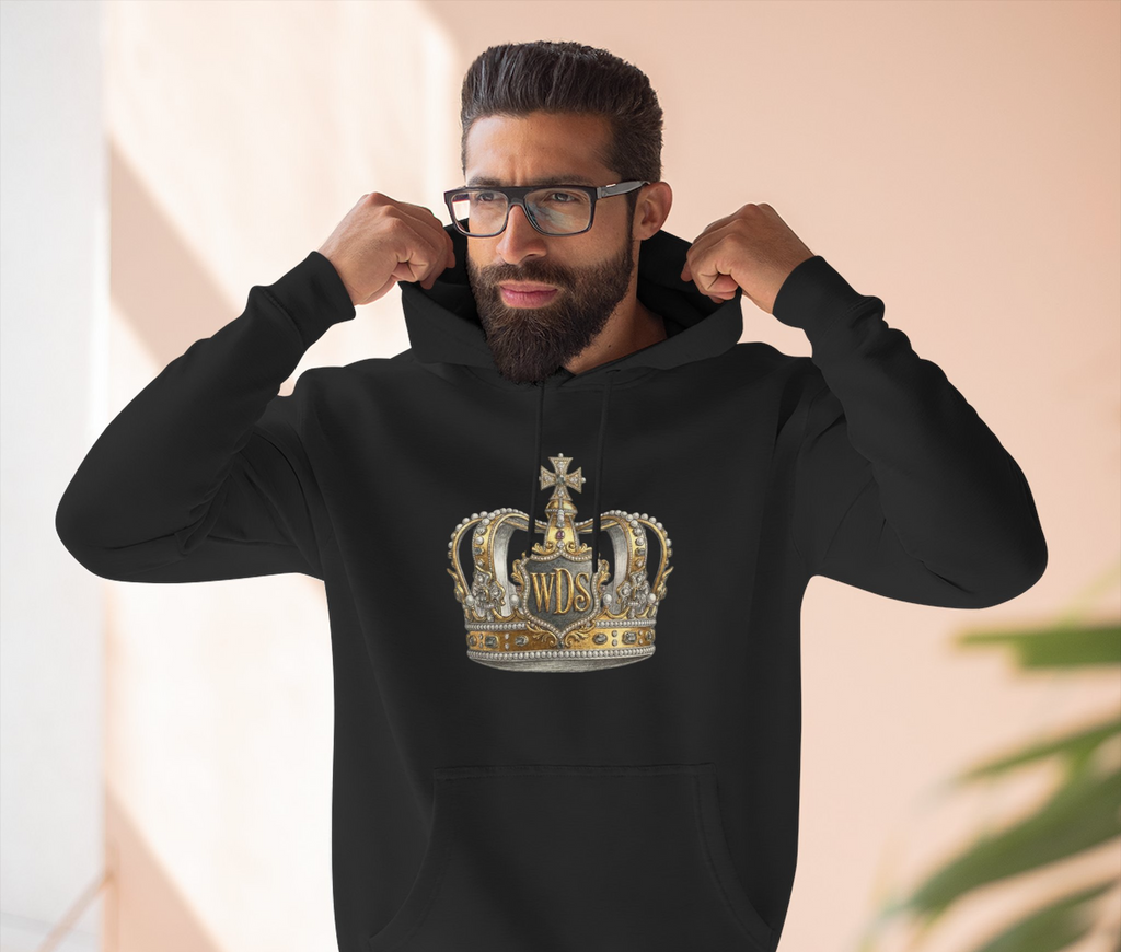 WDS King Crown Three-Panel Fleece Hoodie