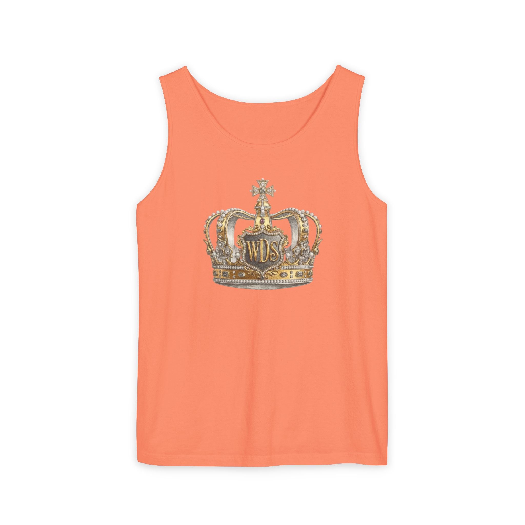 WDS King Gold Crown Tank Top — Regal Graphic Summer Tee