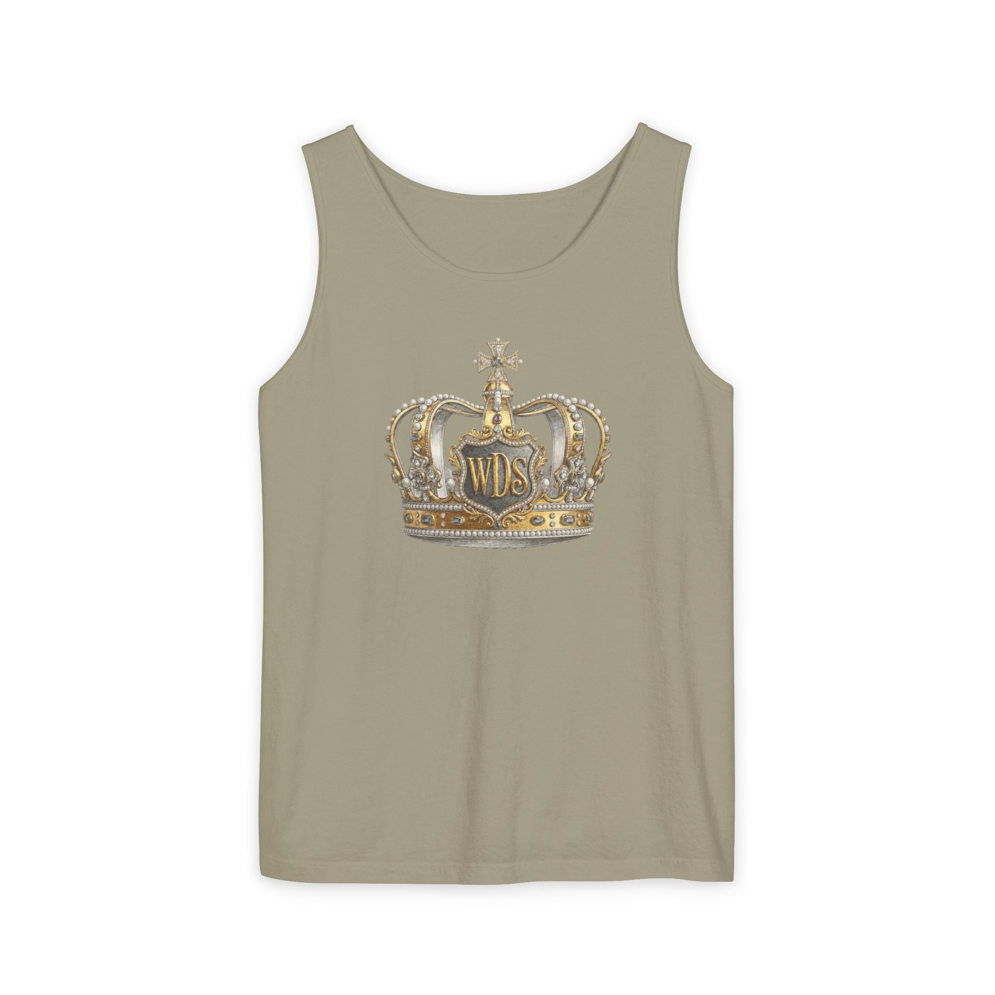WDS King Gold Crown Tank Top — Regal Graphic Summer Tee