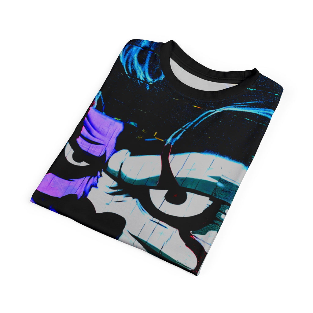 Why So Serious LA Joker Street Art All-Over Print Tee — Horror Joker Face Graphic T-Shirt