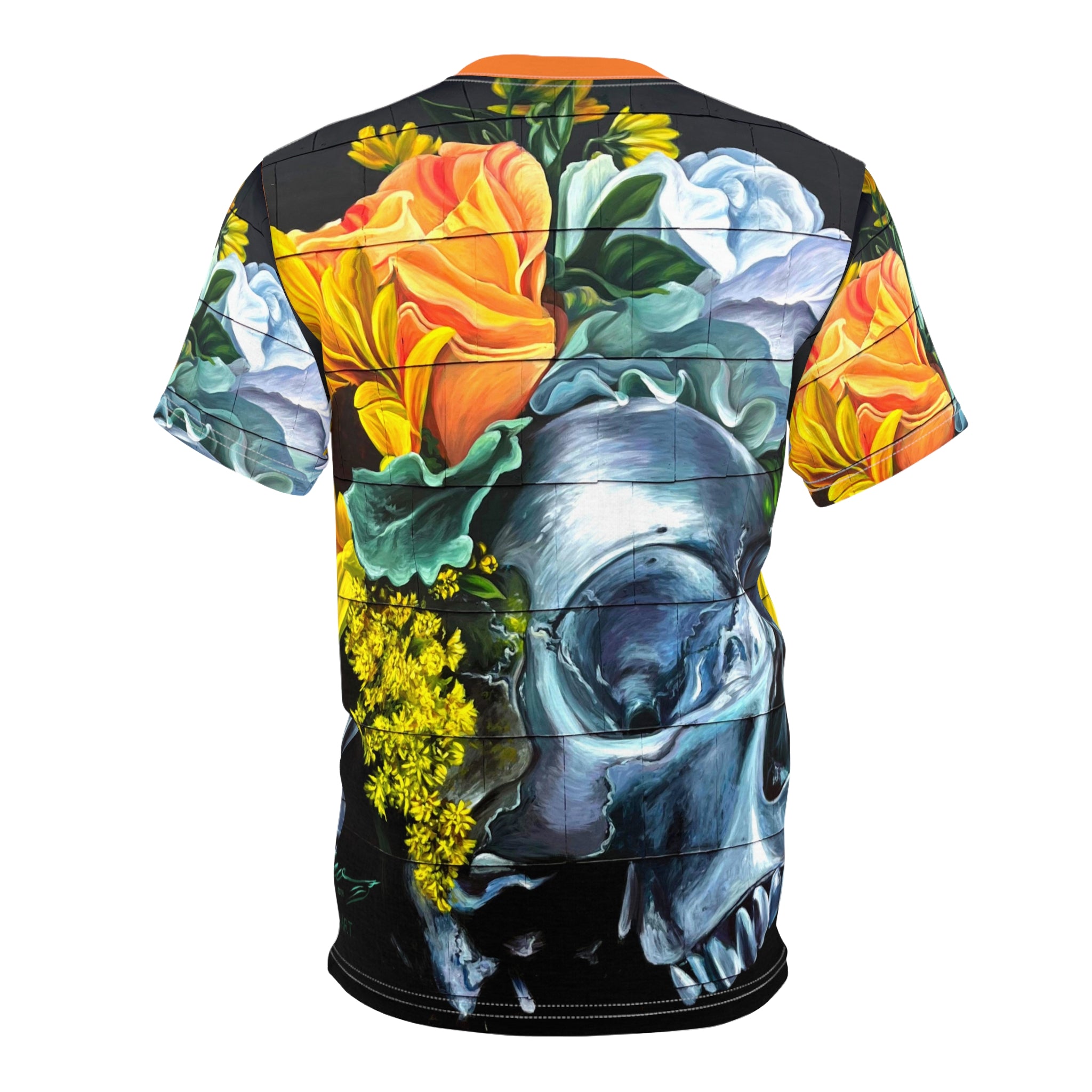 Botanical Bone OKC Street Art-Unisex Cut & Sew Tee