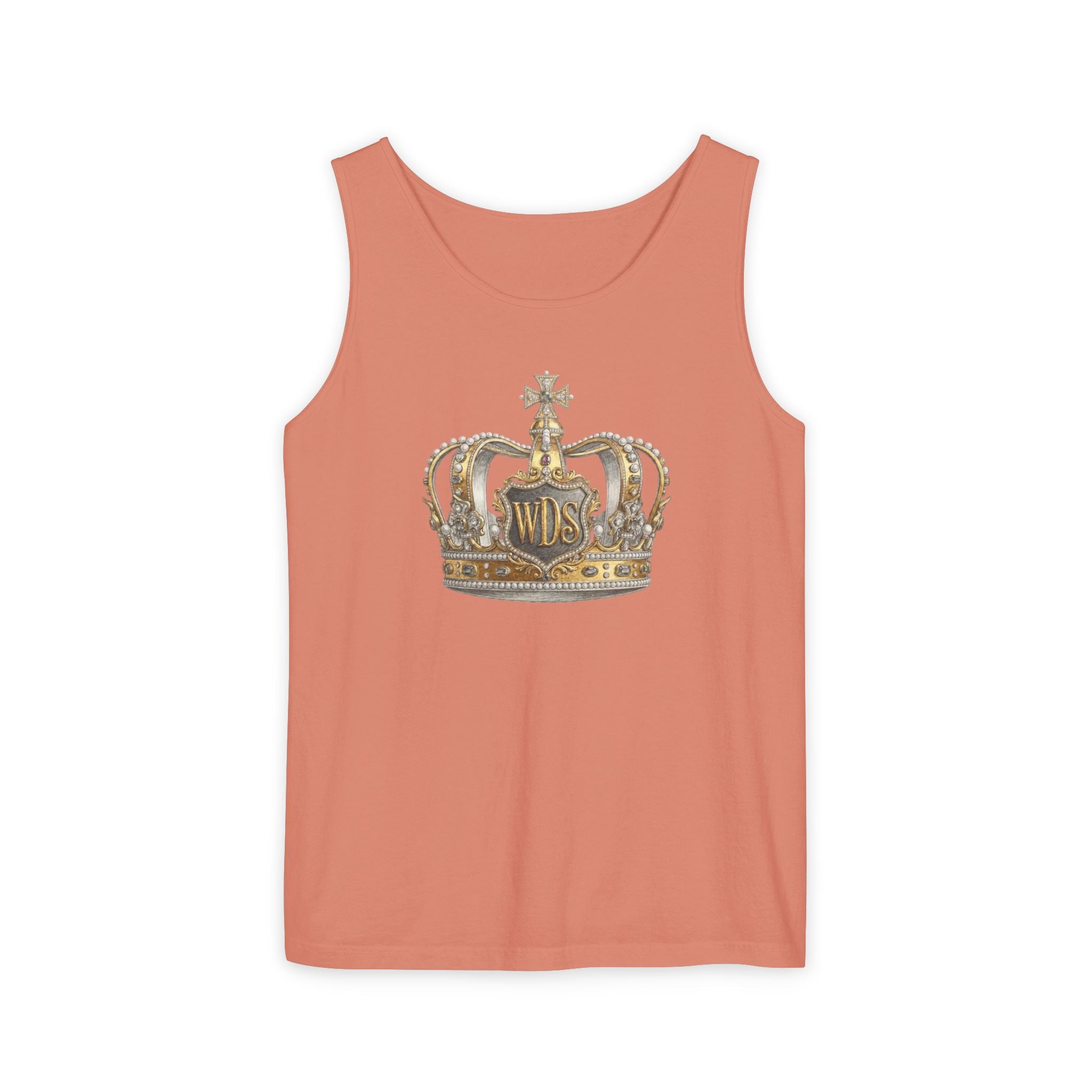 WDS King Gold Crown Tank Top — Regal Graphic Summer Tee