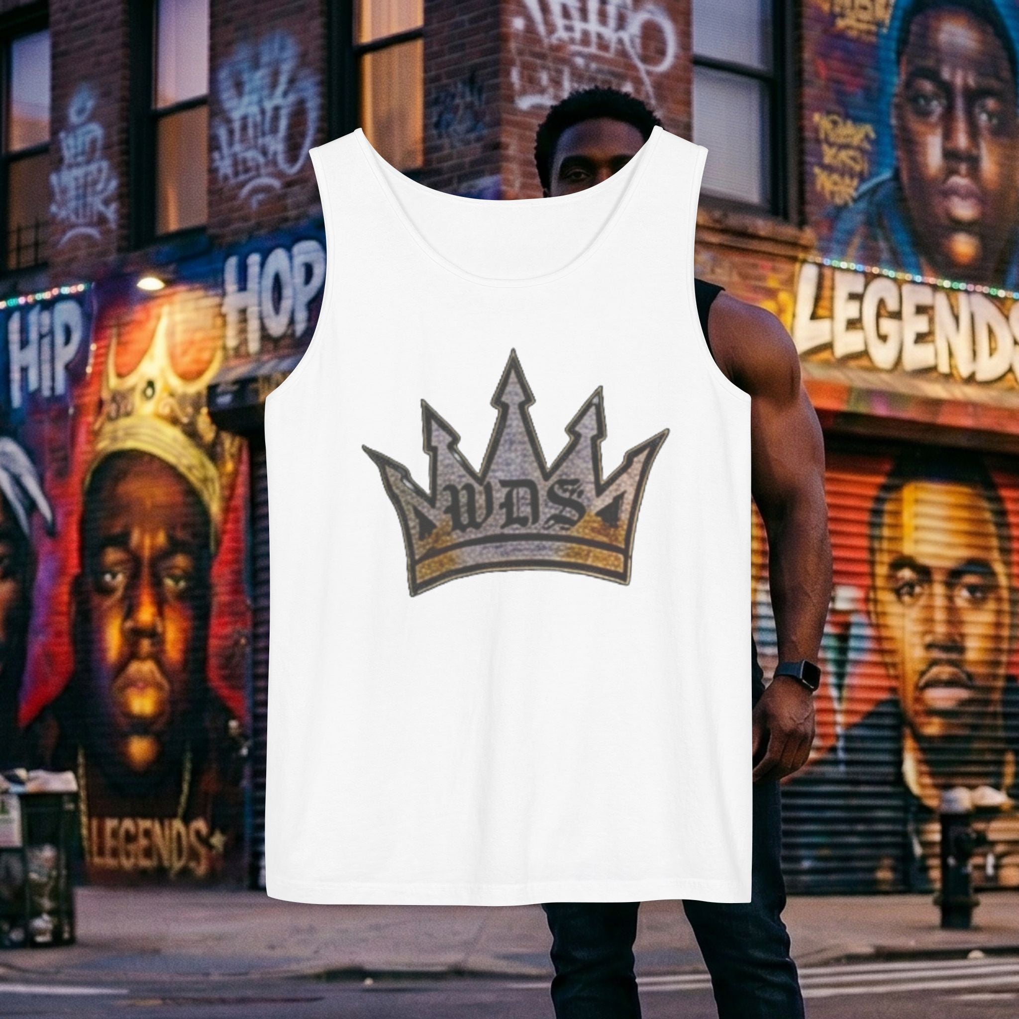 WDS King Gold Crown Tank Top — Regal Graphic Summer Tee