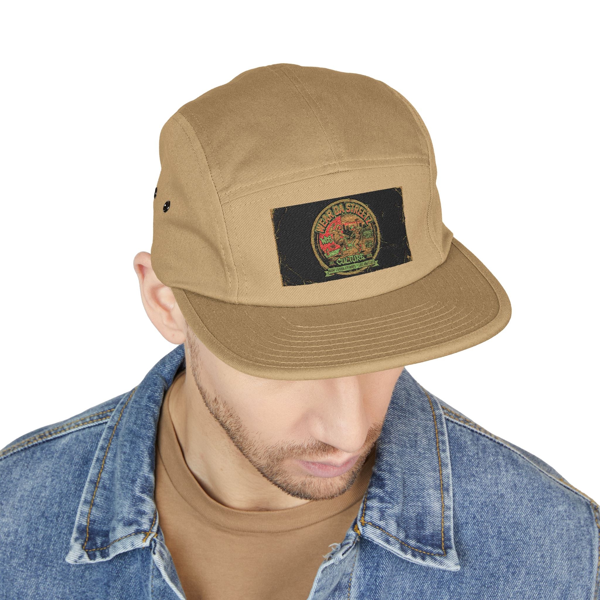 WDS Hip Hop Emblem Flat Brim 5-Panel Flat bill hat —
