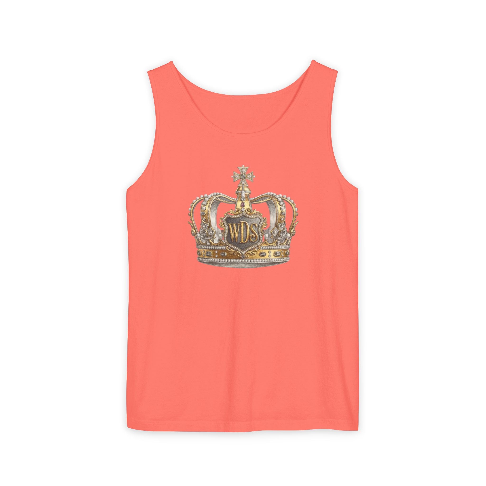 WDS King Gold Crown Tank Top — Regal Graphic Summer Tee