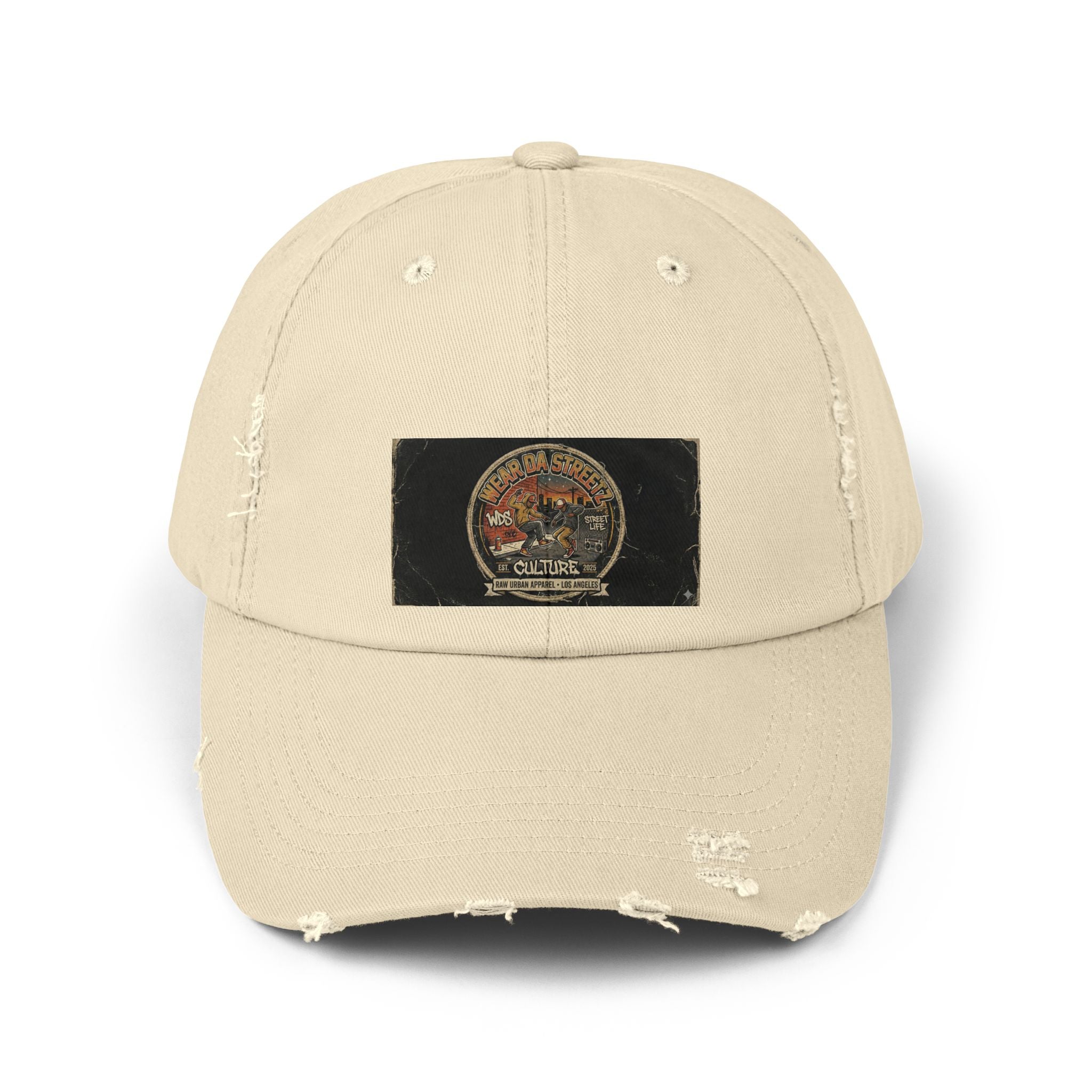 WDS Distressed Vintage Patch Cap — Retro Hip Hop