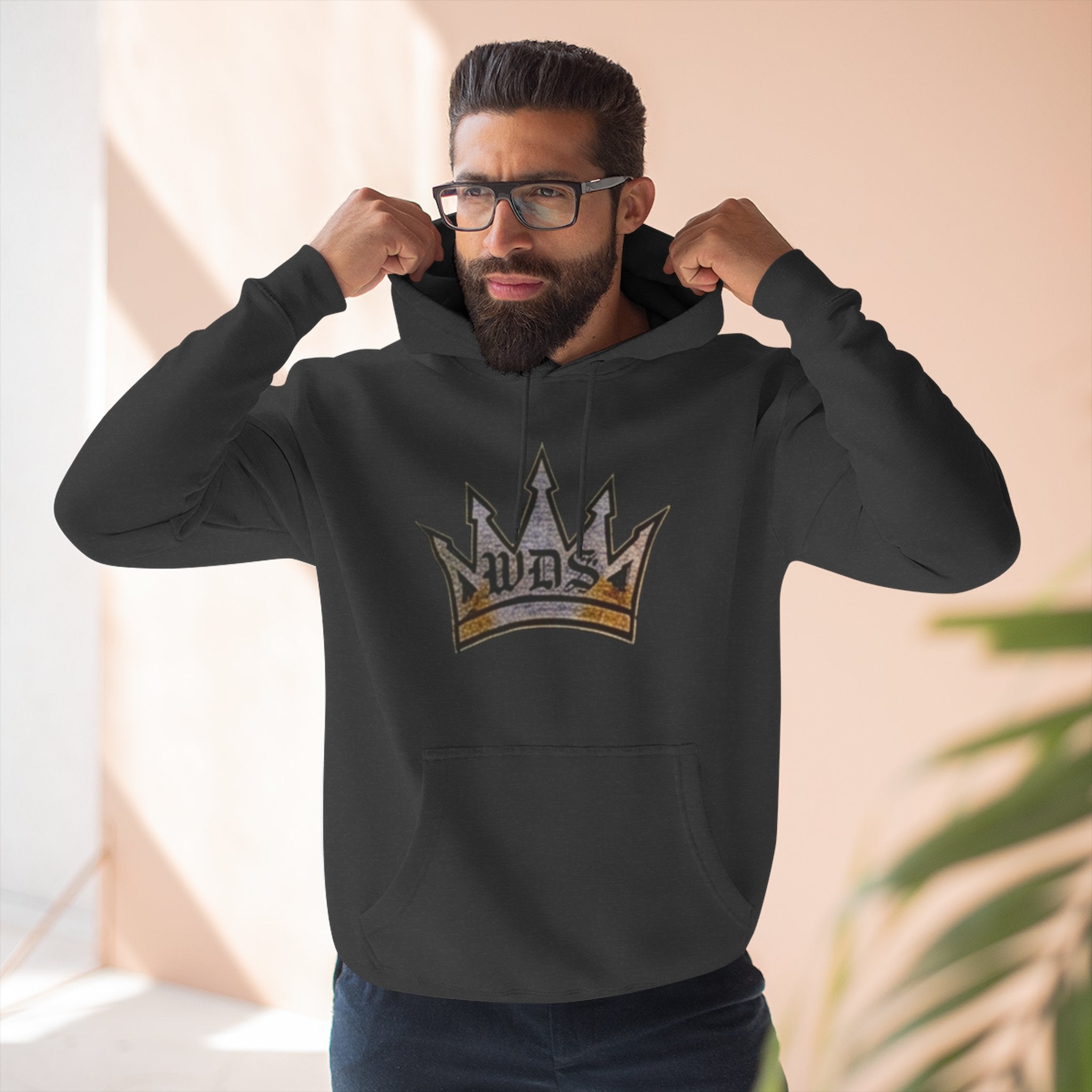 WDS King Crown Three-Panel Fleece Hoodie