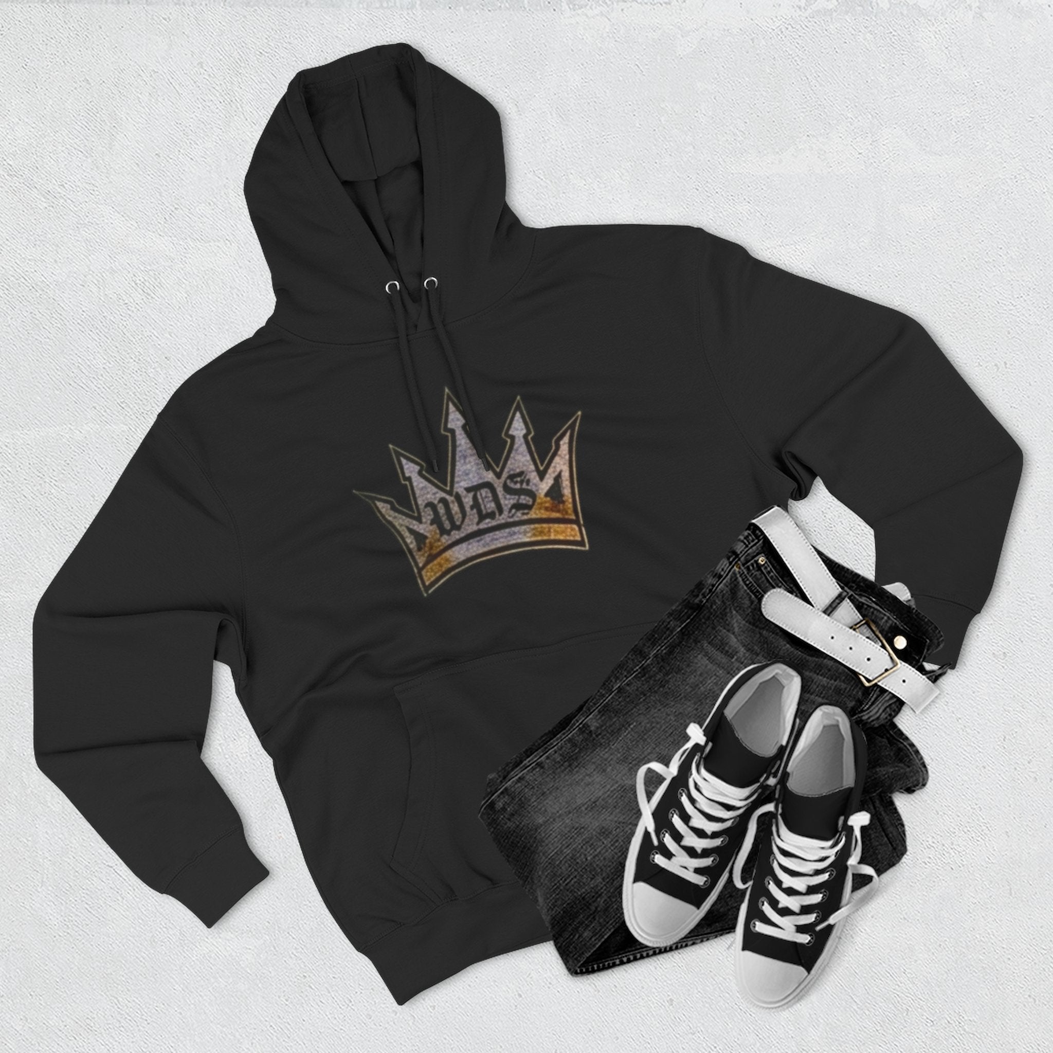 WDS King Crown Three-Panel Fleece Hoodie
