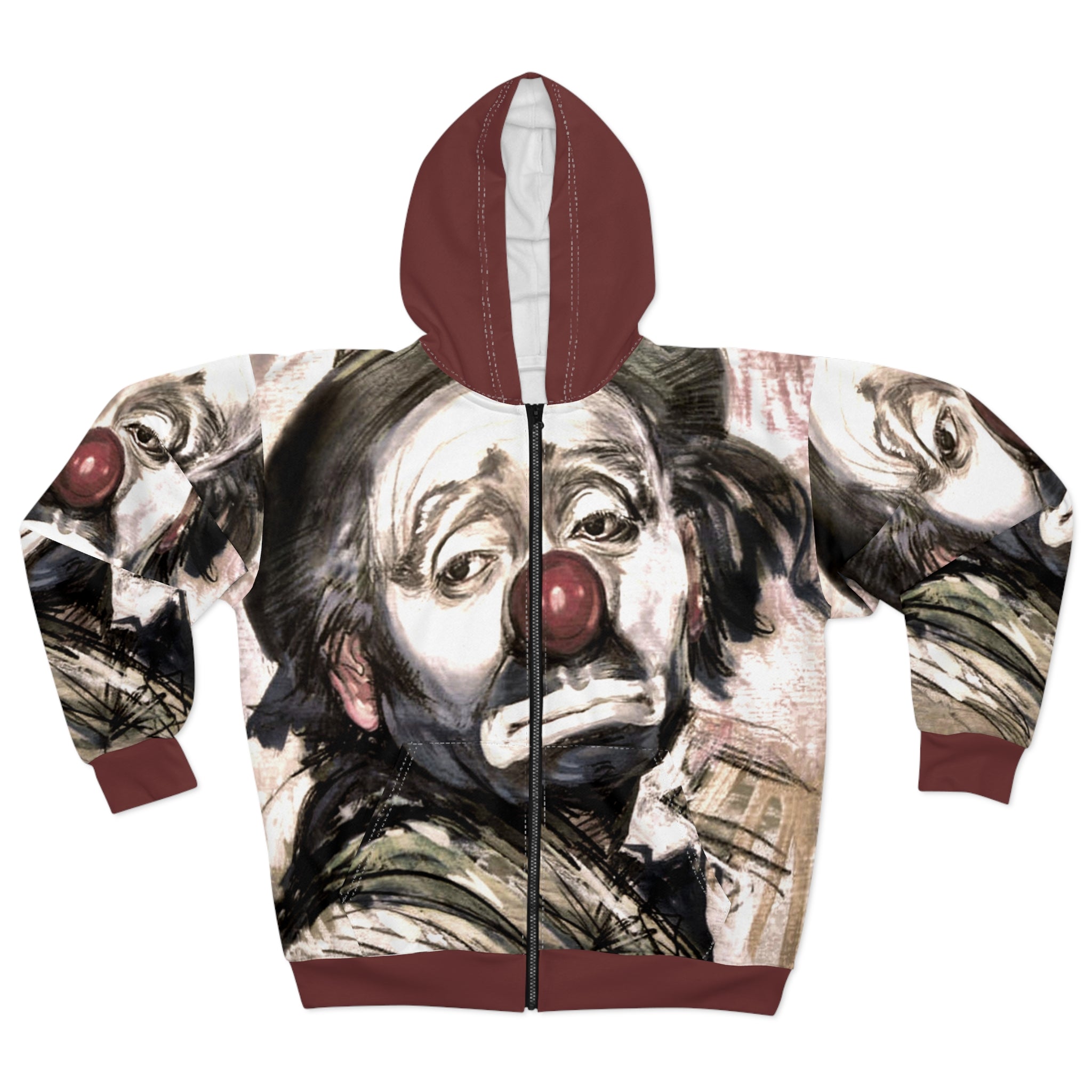HoHo The Clown LA Street Art  Zip Hoodie